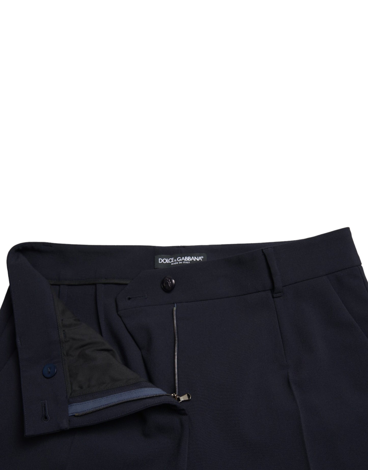 Pantalon court fuselé bleu taille moyenne Dolce & Gabbana