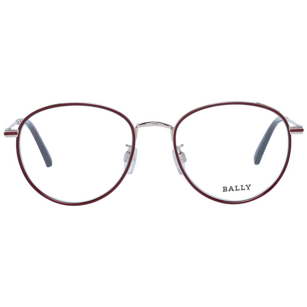 Bally – Burgunderrote Unisex-Brillenfassungen