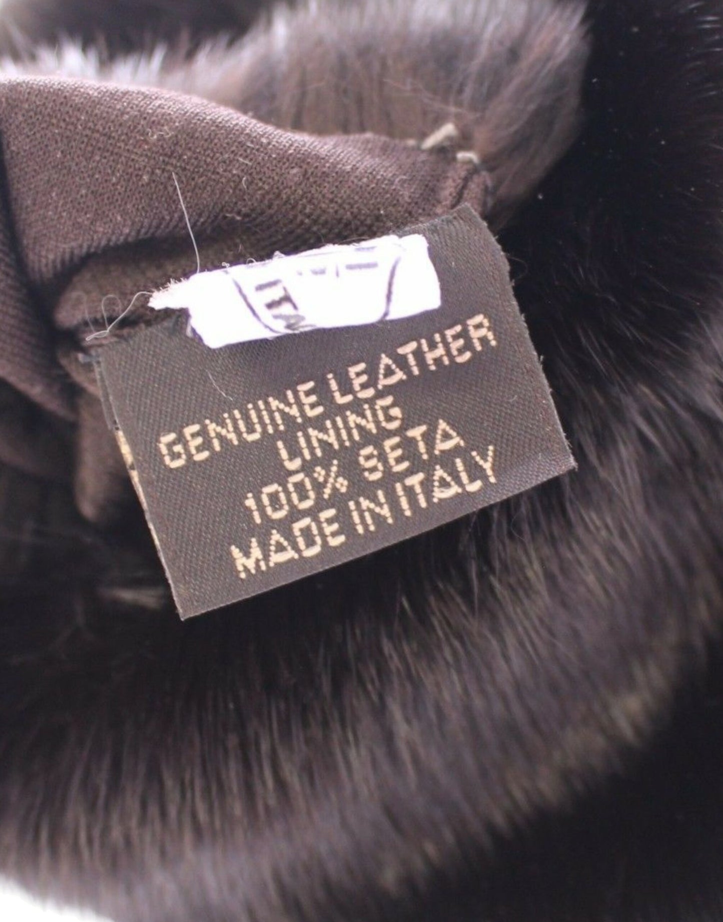 Gants Dolce & Gabbana en fourrure de vison violet et cuir suédé de chèvre