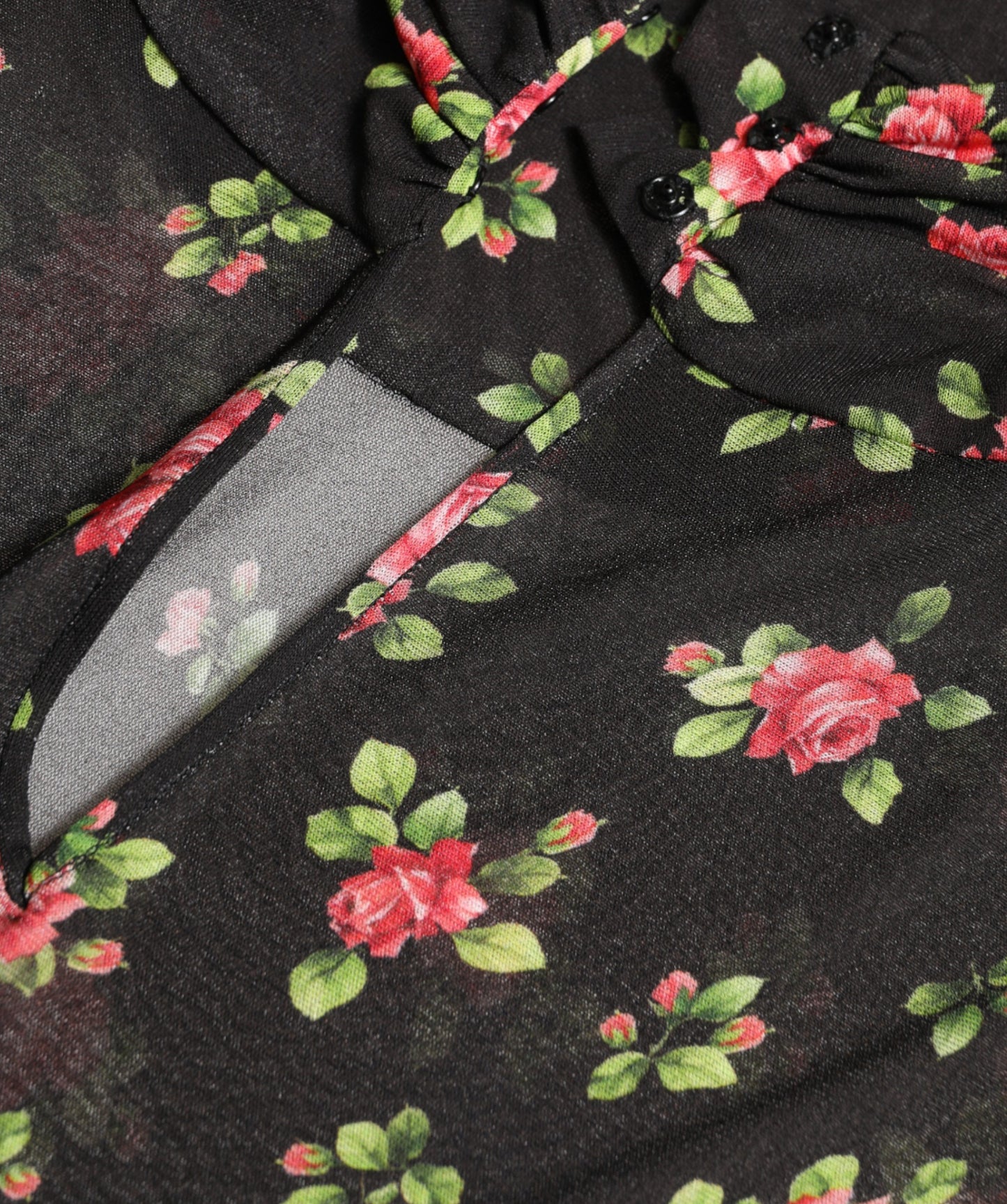 Robe longue fourreau noire à fleurs découpées Dolce & Gabbana