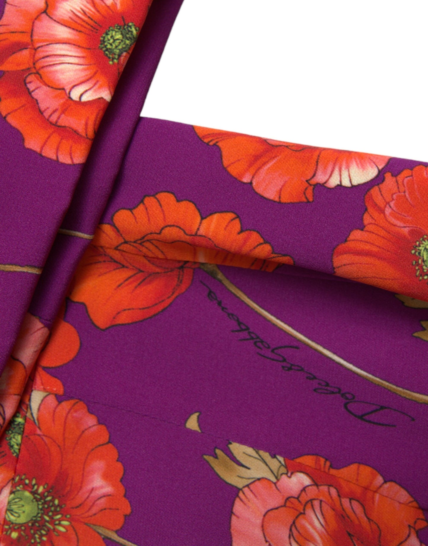 Robe fourreau à imprimé coquelicot floral multicolore Dolce & Gabbana