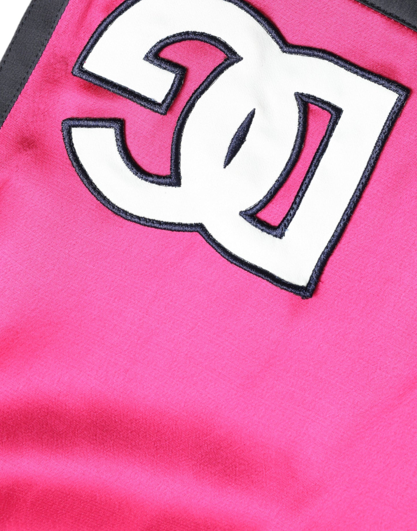 Short taille haute en jersey de viscose rose avec logo Dolce & Gabbana