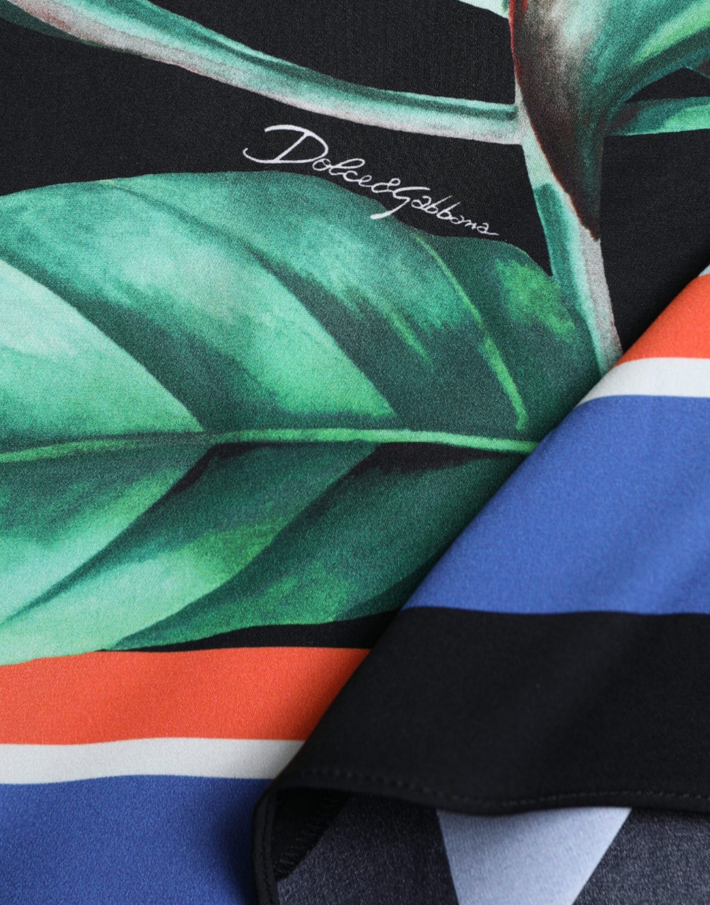 Jupe portefeuille mi-longue taille haute noire Strelitzia de Dolce & Gabbana