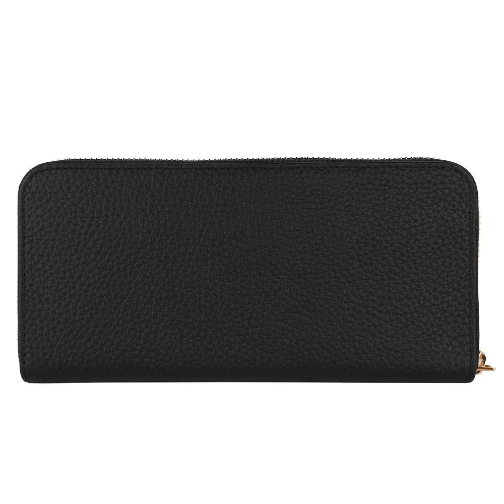 Portefeuille zippé en cuir élégant Baldinini Trend : un accessoire intemporel