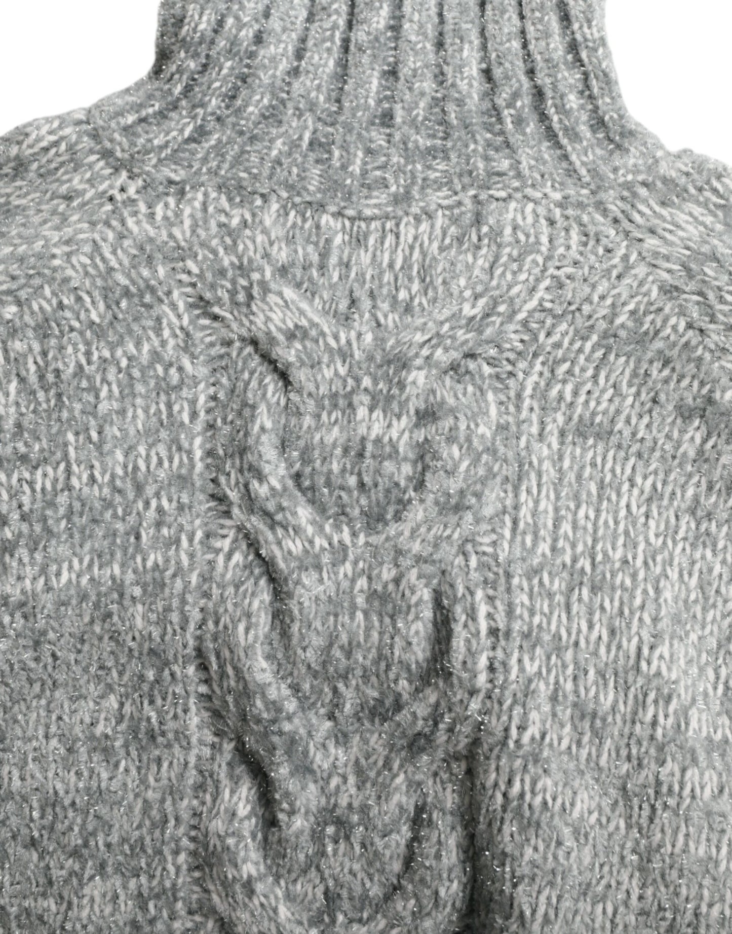 Pull col roulé en cachemire gris Dolce & Gabbana