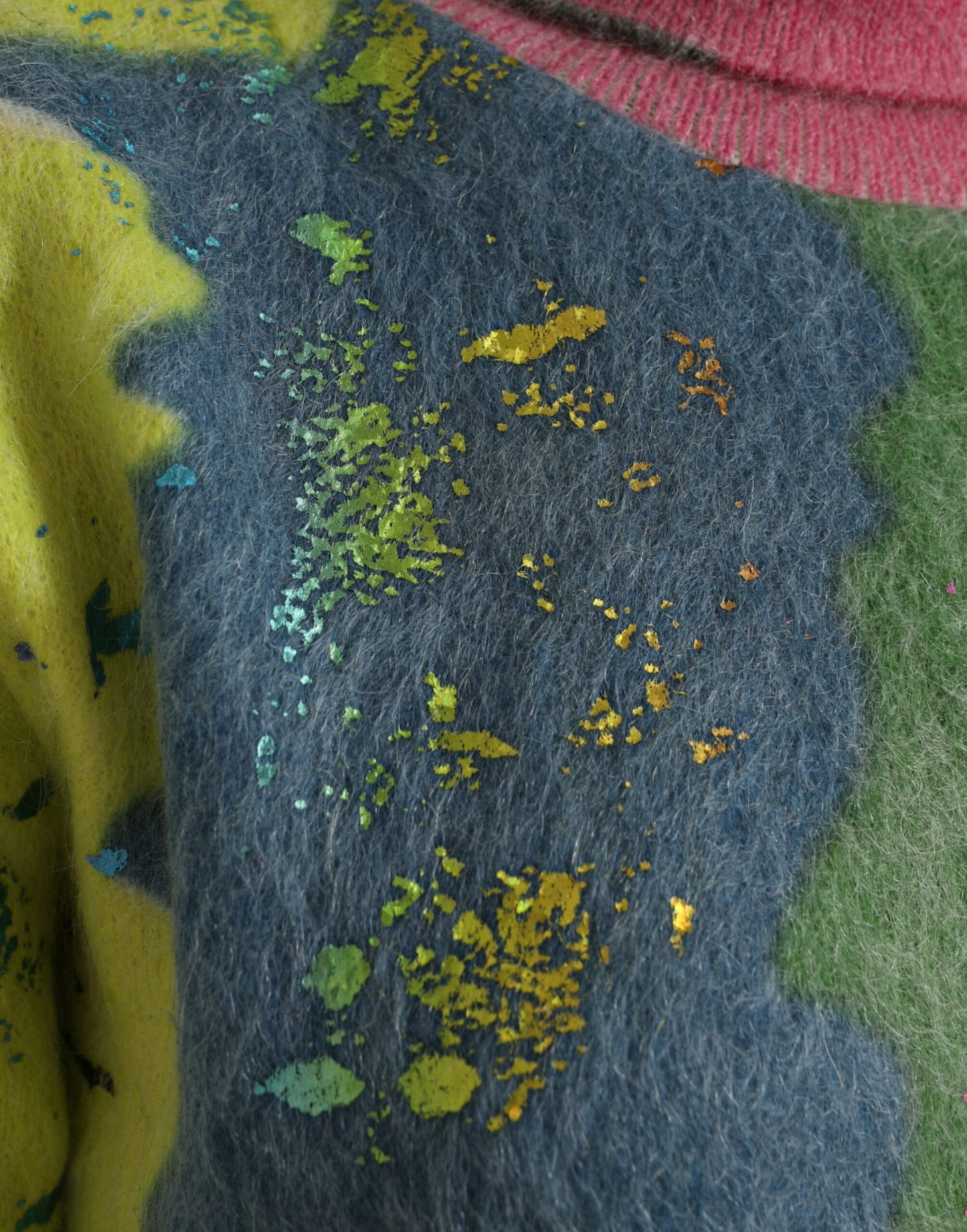 Pull à col roulé en mohair multicolore Dolce & Gabbana