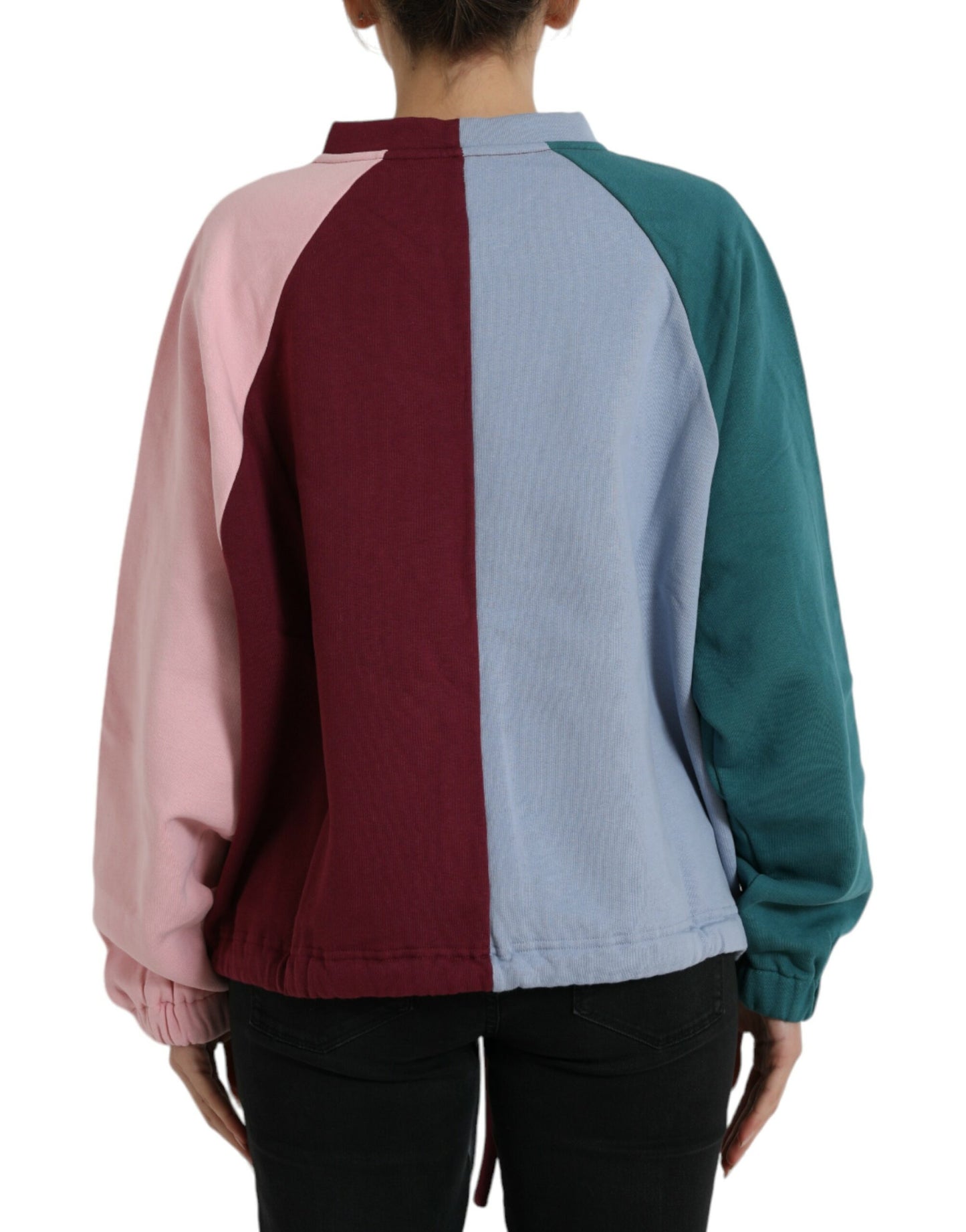 Pull ras du cou en coton multicolore Dolce & Gabbana