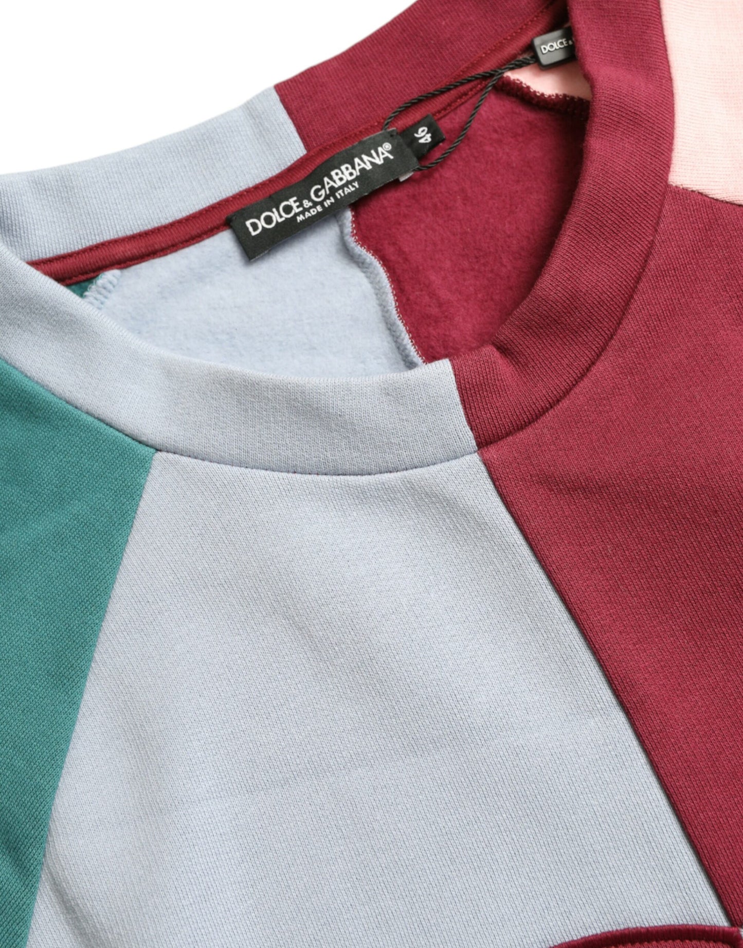 Pull ras du cou en coton multicolore Dolce & Gabbana