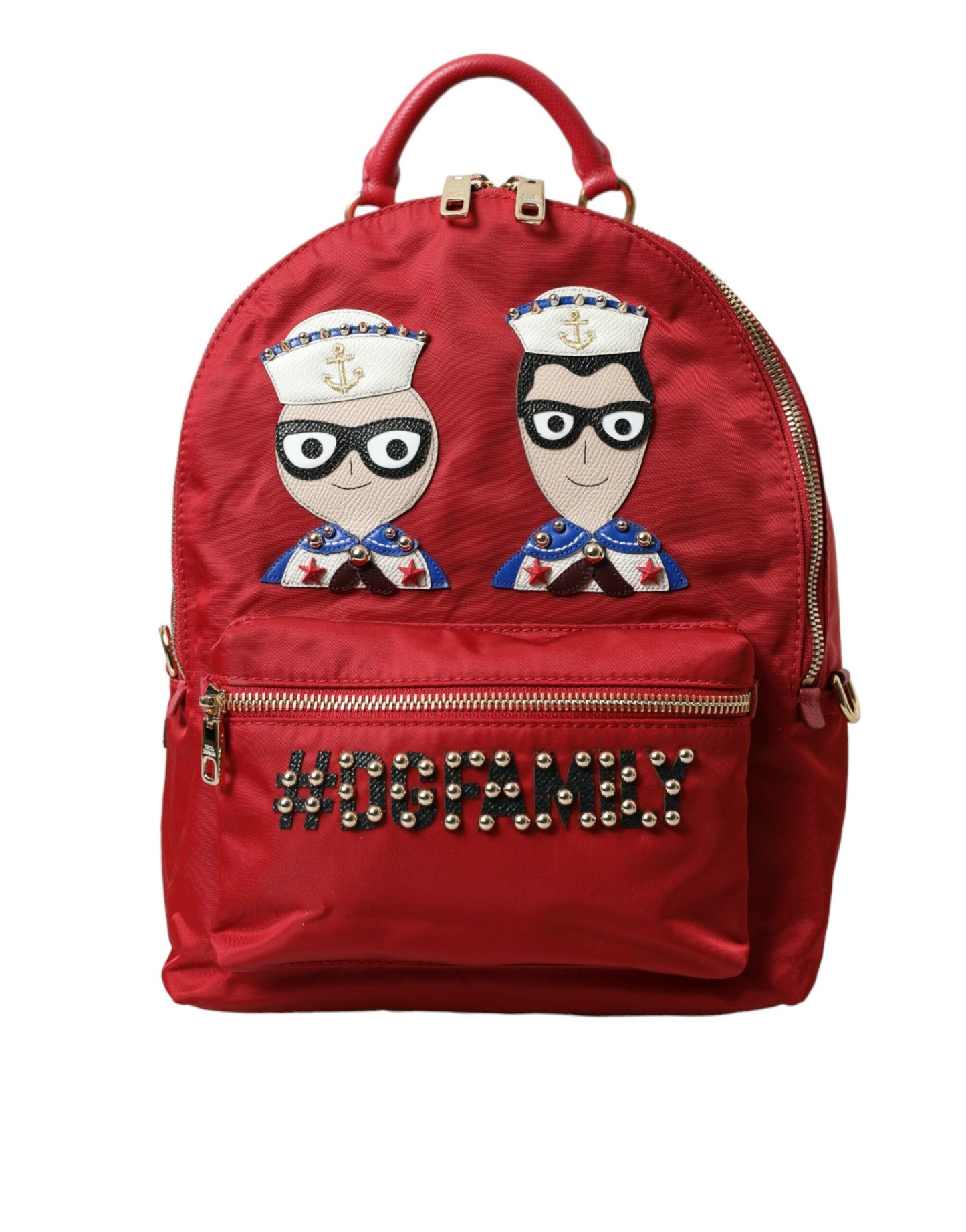 Sac à dos Dolce & Gabbana rouge #DGFAMILY orné de strass VULCANO