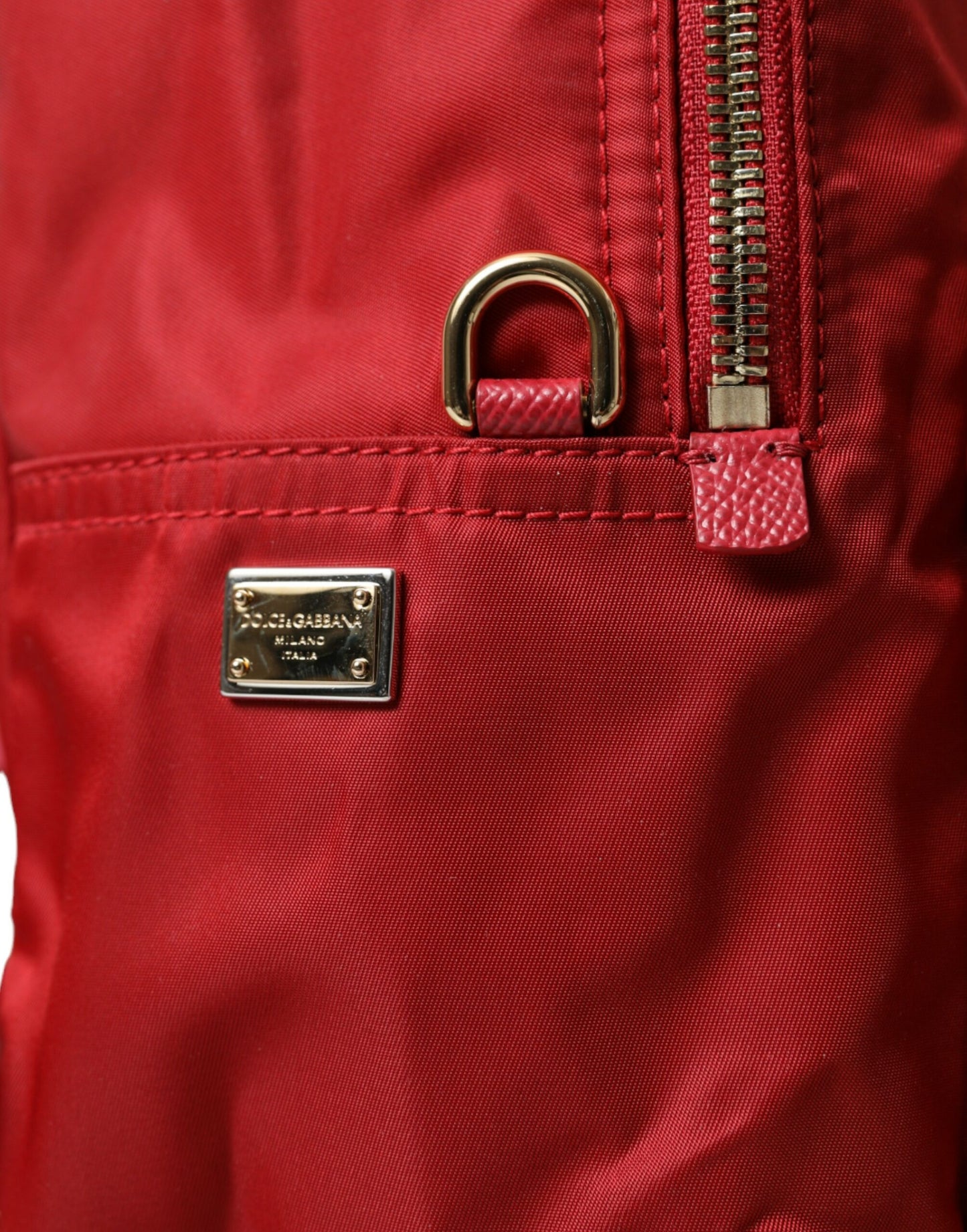 Sac à dos Dolce & Gabbana rouge #DGFAMILY orné de strass VULCANO