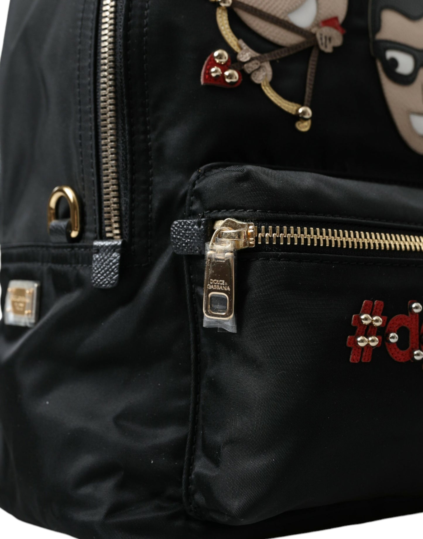 Sac à dos Dolce & Gabbana noir orné #DGFAMILY VULCANO