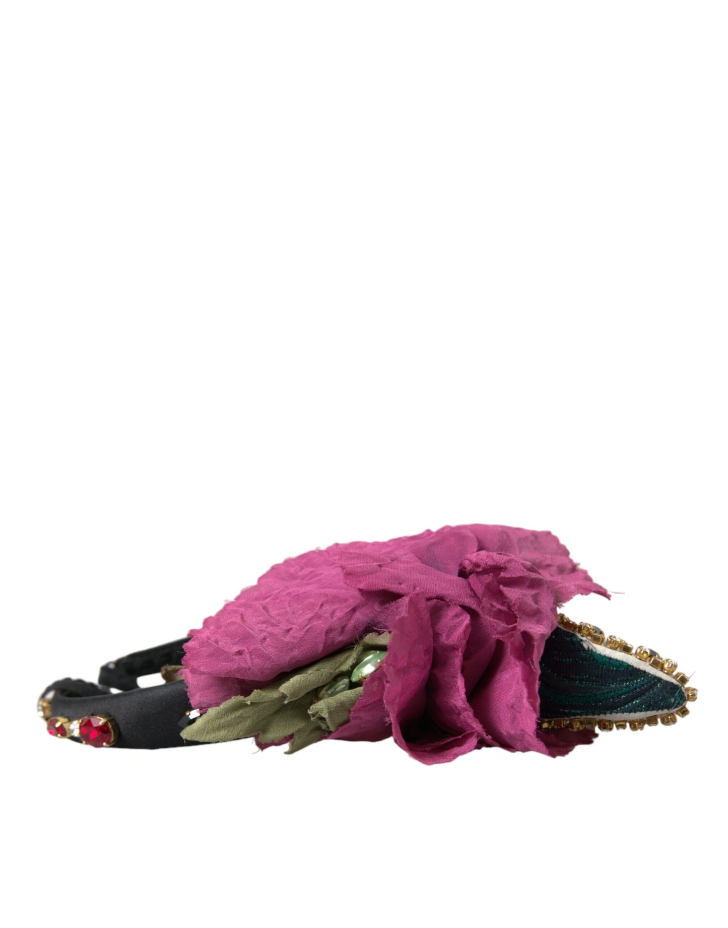 Dolce & Gabbana Rotes Wassermelonen-Kirsch-Kristall-Haarband Statement-Diadem