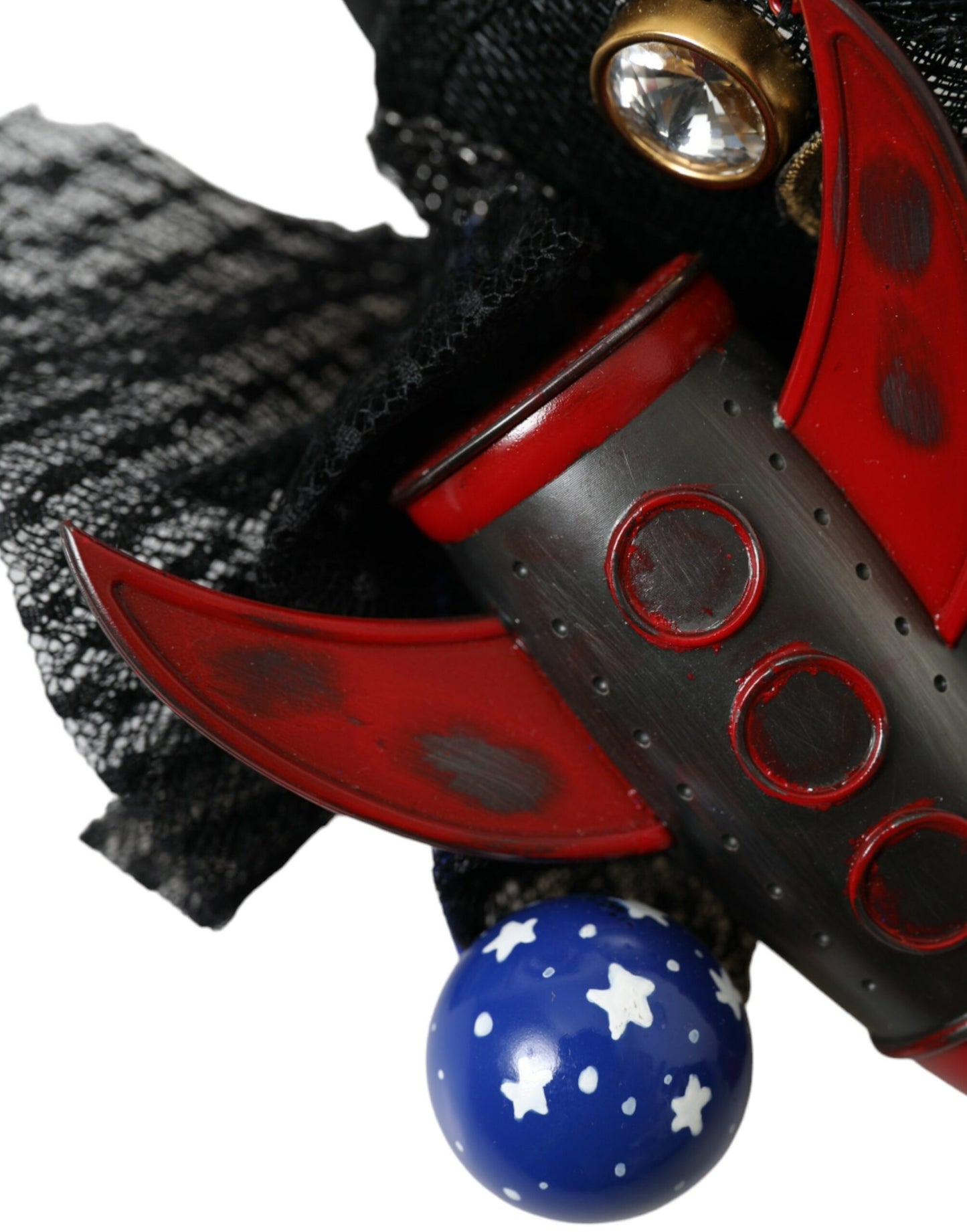 Serre-tête et diadème Dolce & Gabbana multicolore avec étoiles en cristal et fusée missile