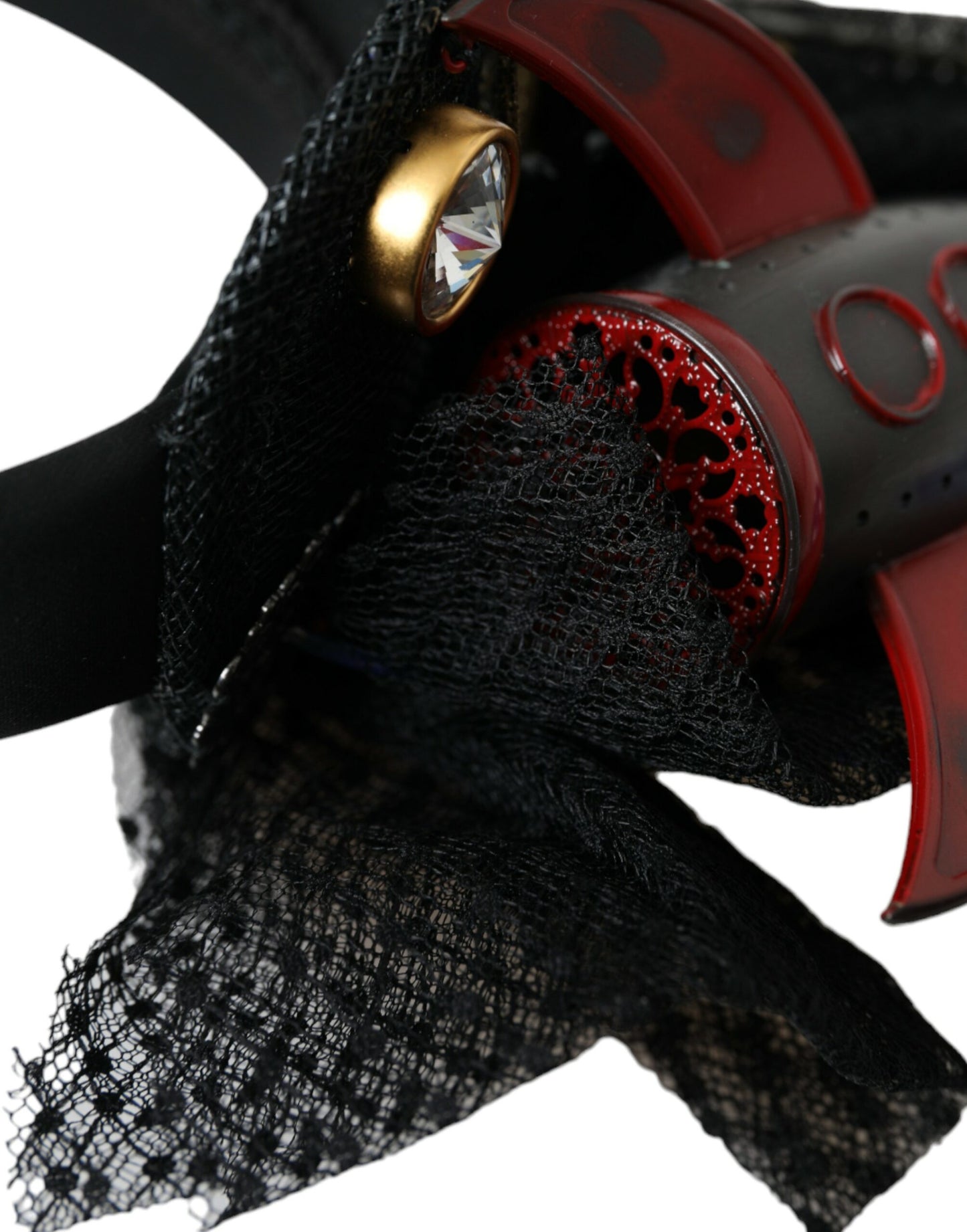 Serre-tête et diadème Dolce & Gabbana multicolore avec étoiles en cristal et fusée missile