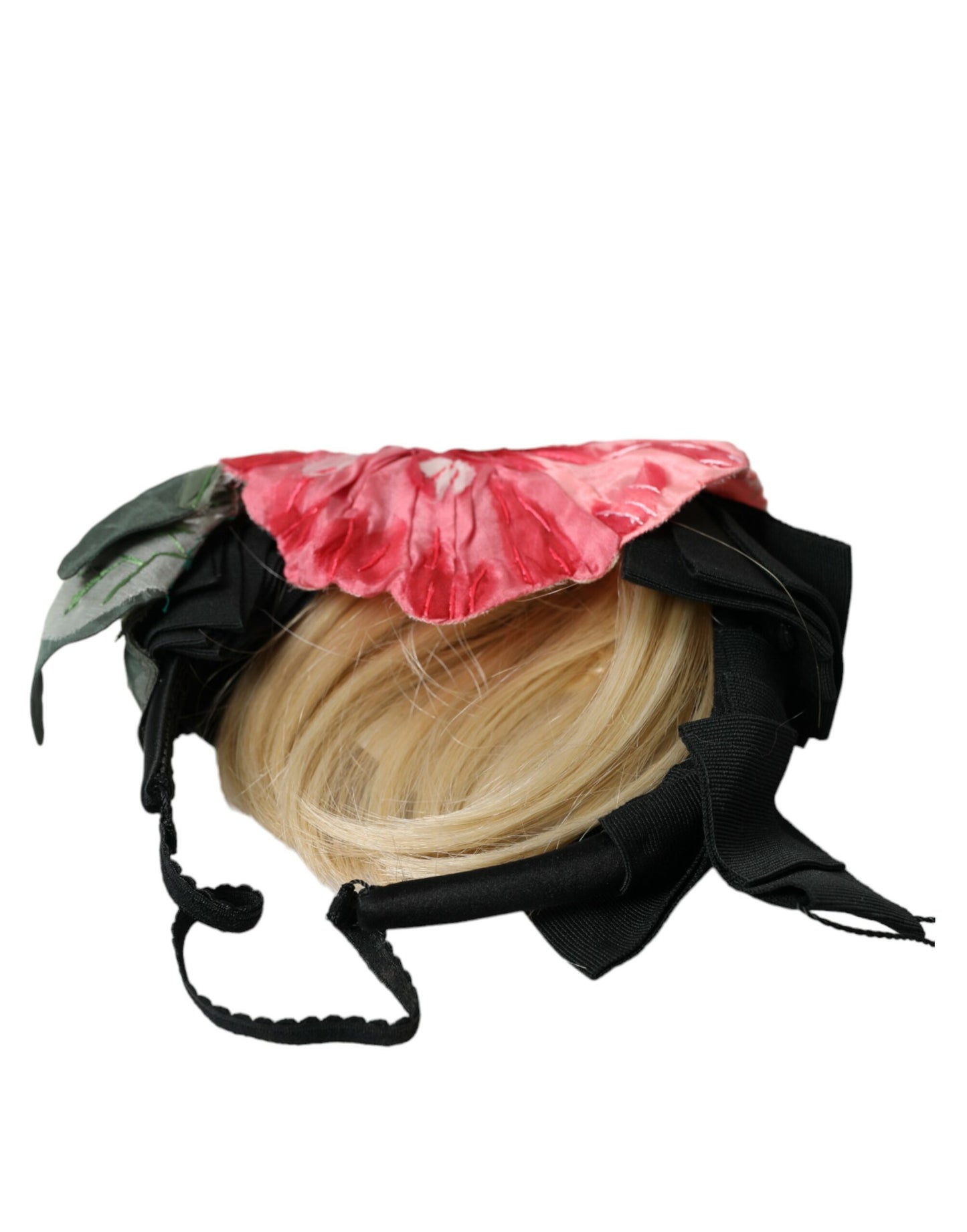 Bandeau de coiffure en viscose noire et blanche Dolce & Gabbana