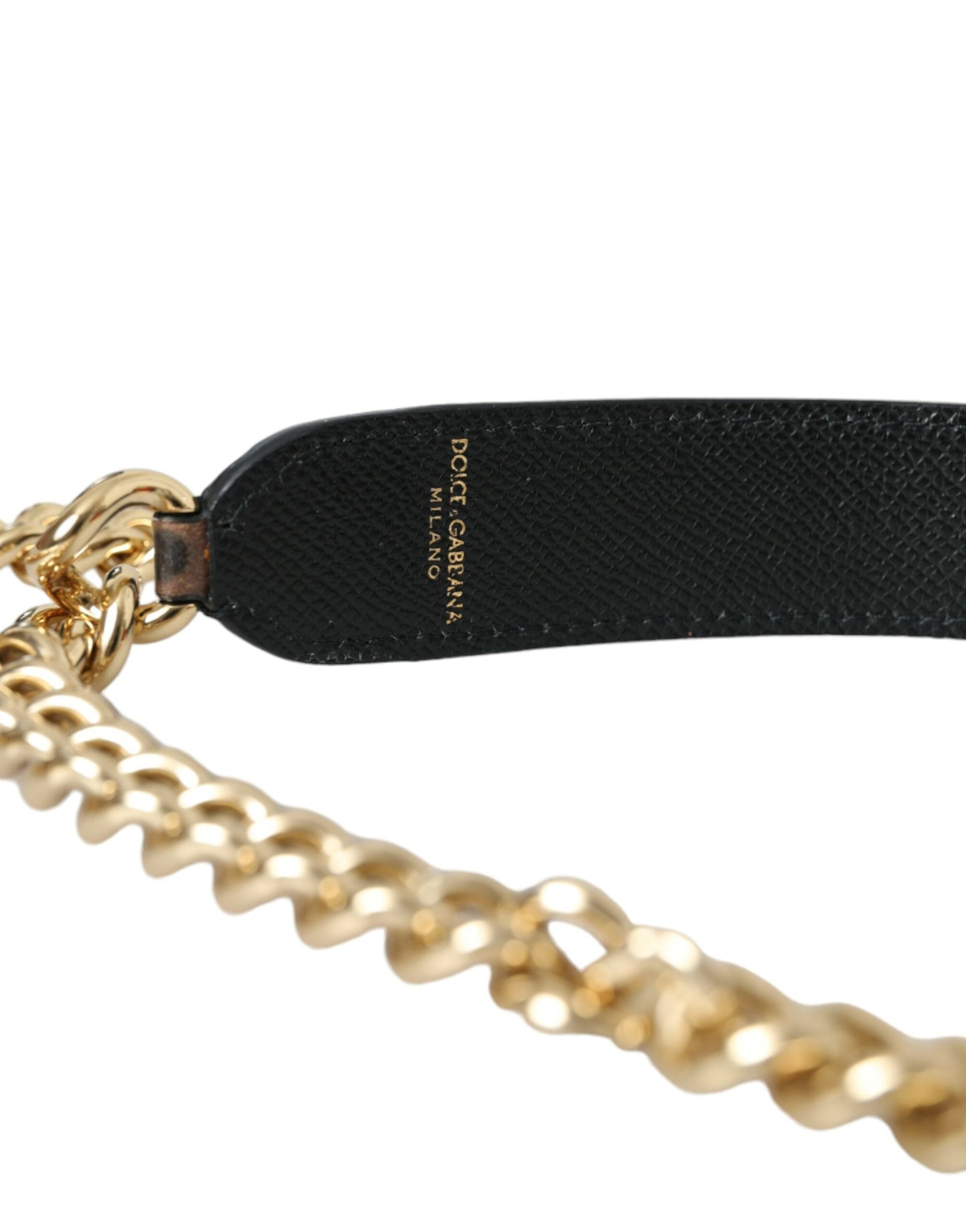 Bandoulière accessoire pour sac à main léopard marron Dolce & Gabbana