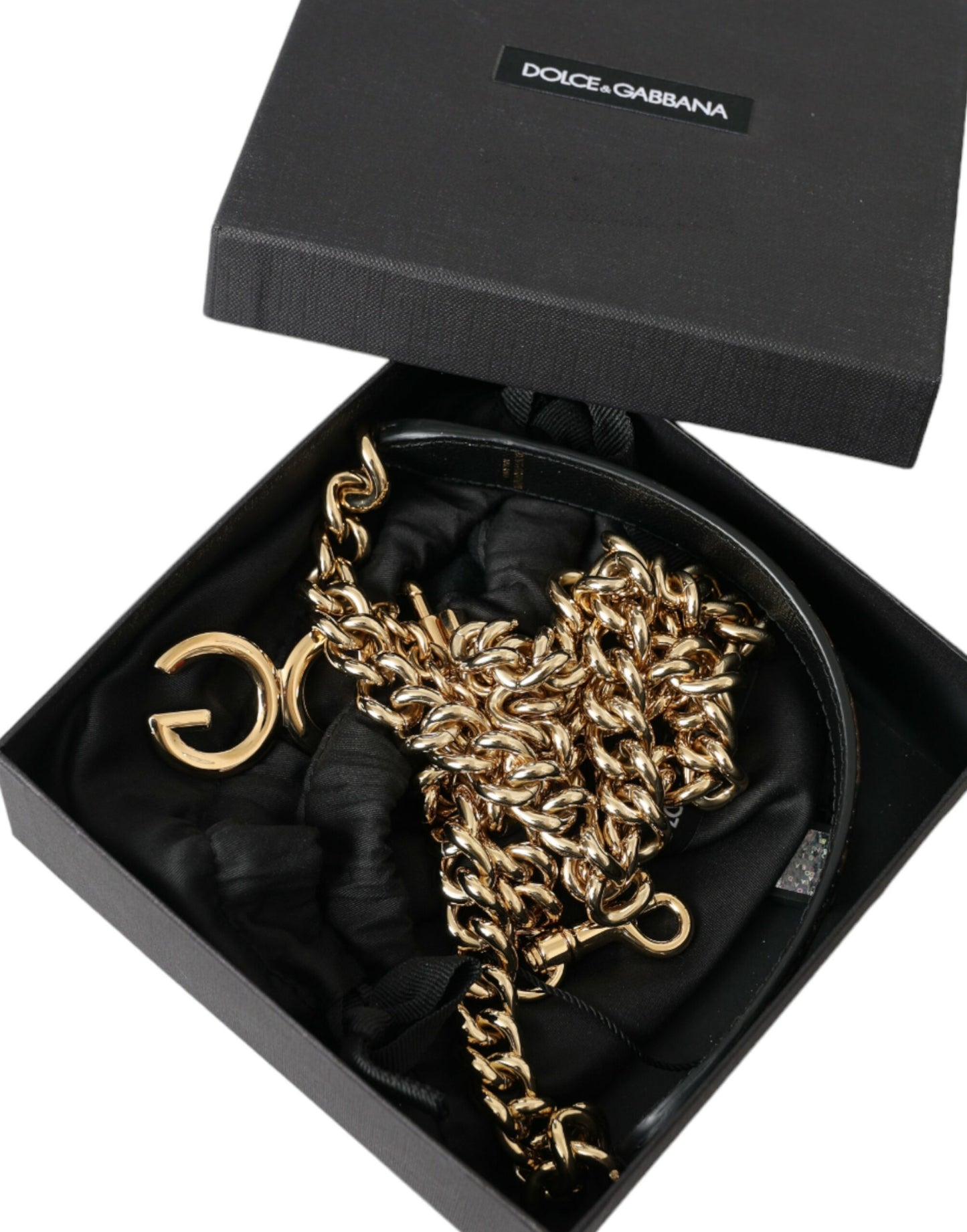 Bandoulière accessoire pour sac à main léopard marron Dolce & Gabbana