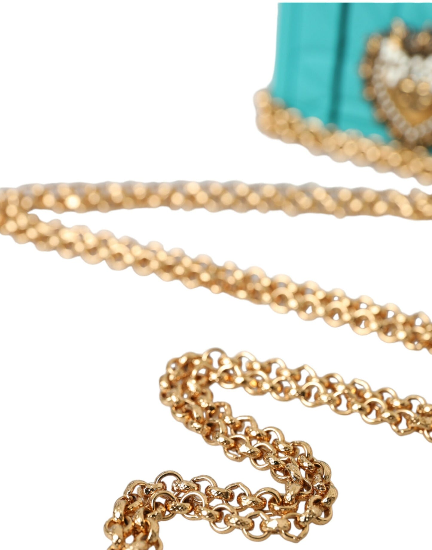 Dolce & Gabbana Türkis Silikon Devotion Herz Cover Tasche Airpods Fall