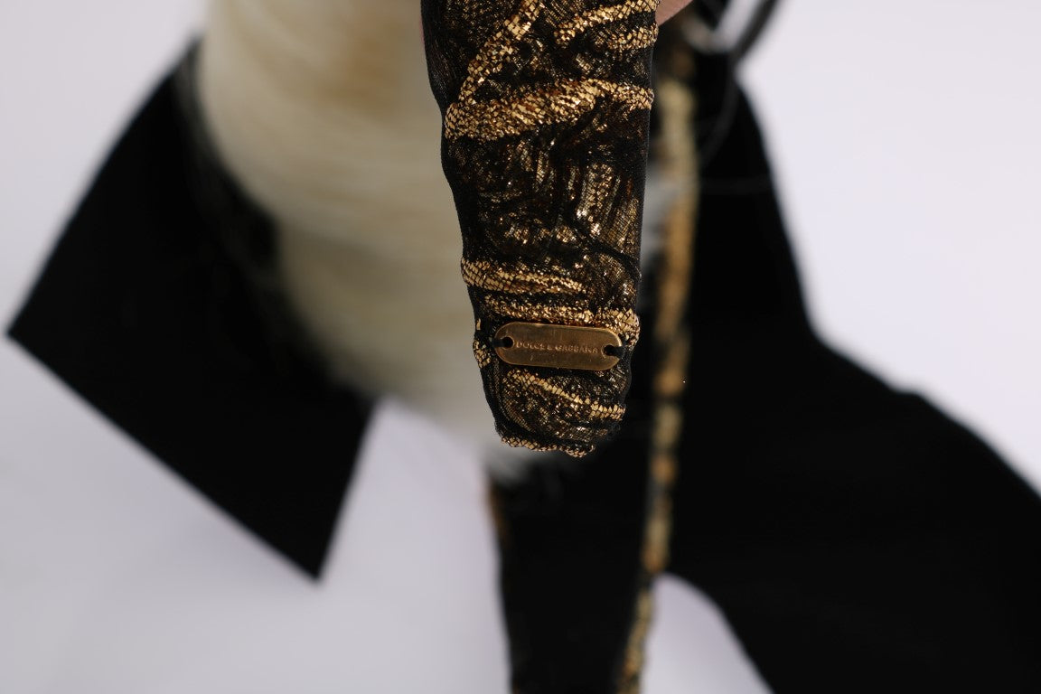 Bandeau diadème Dolce & Gabbana en cristal noir et blanc