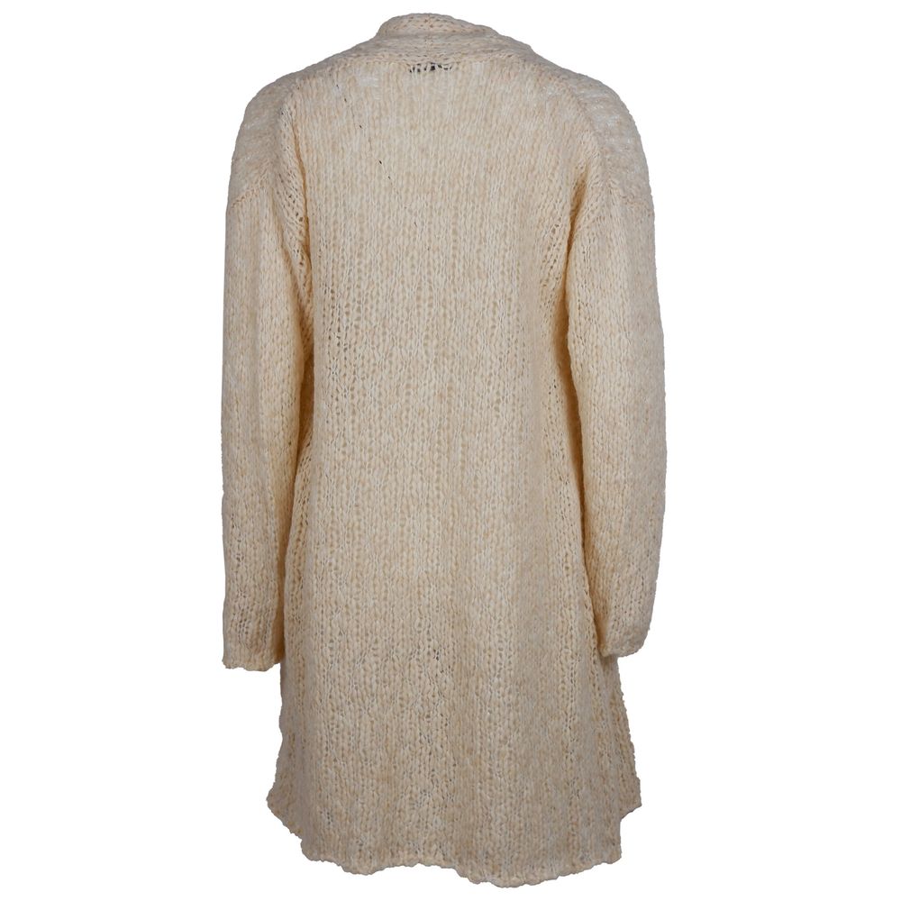 Alpha Studio Beige Marabou Dress