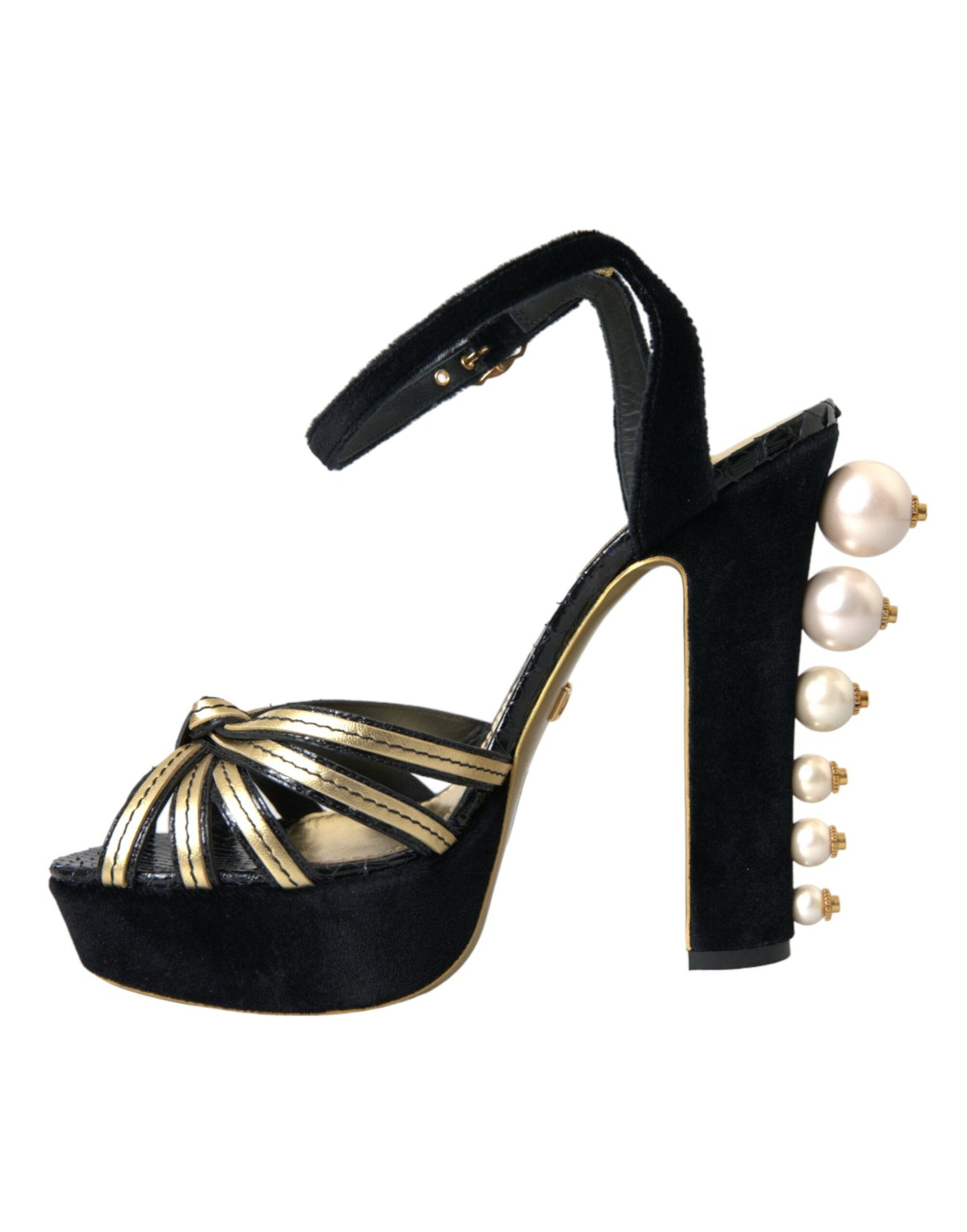 Sandales à talons ornées de cristaux Dolce & Gabbana