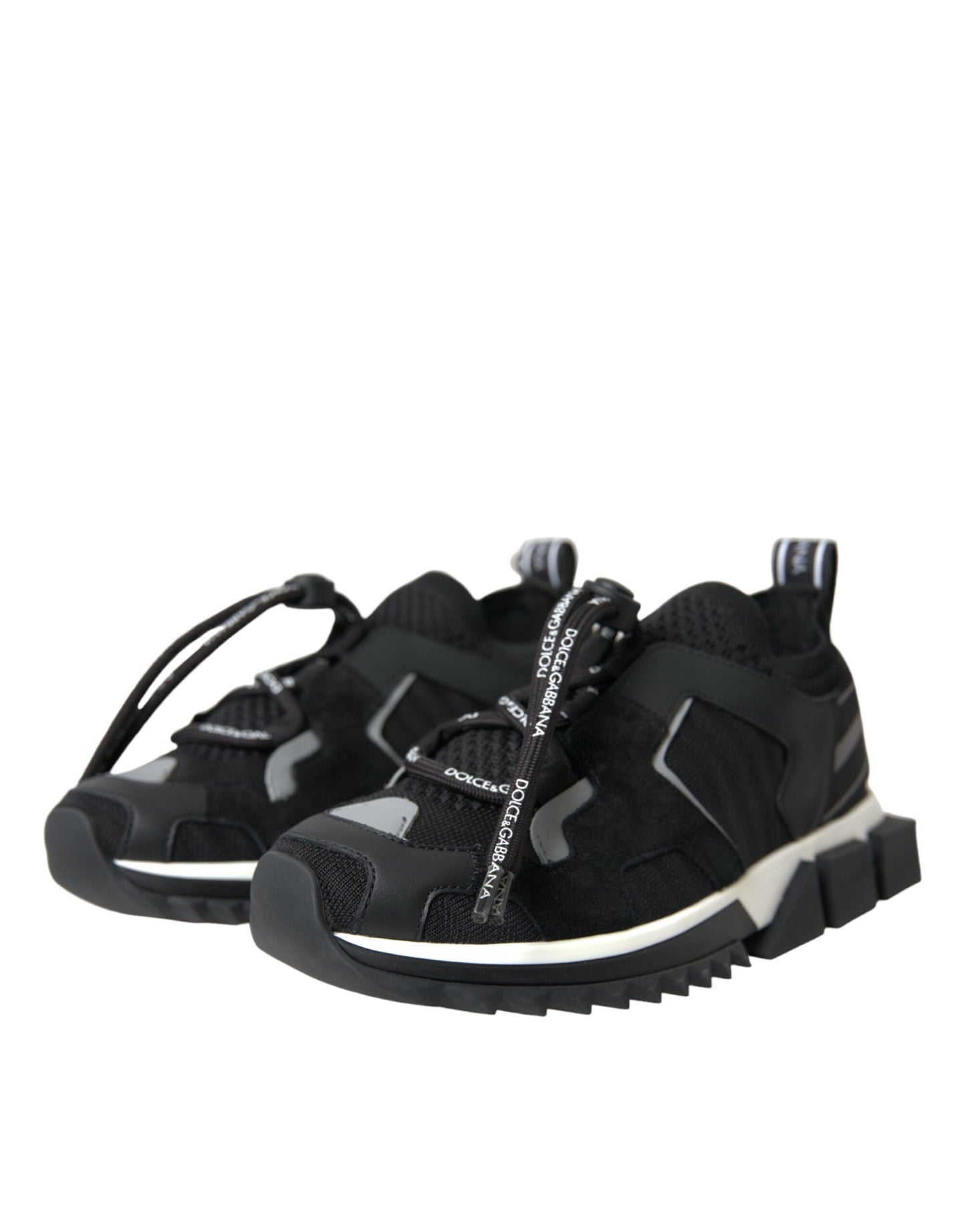 Baskets de randonnée Sorrento noires en maille Dolce & Gabbana