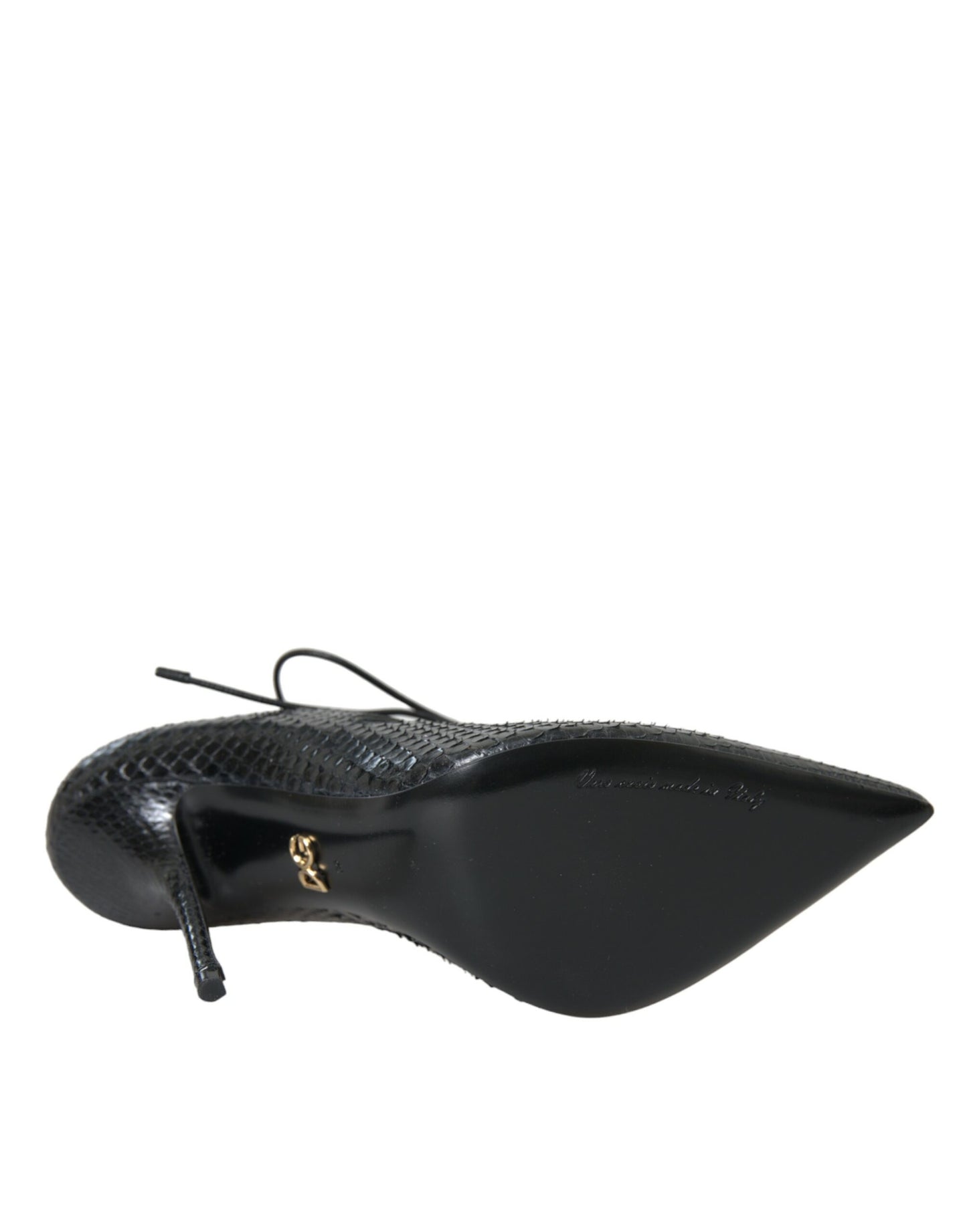 Escarpins Mary Jane en cuir python noir Dolce & Gabbana