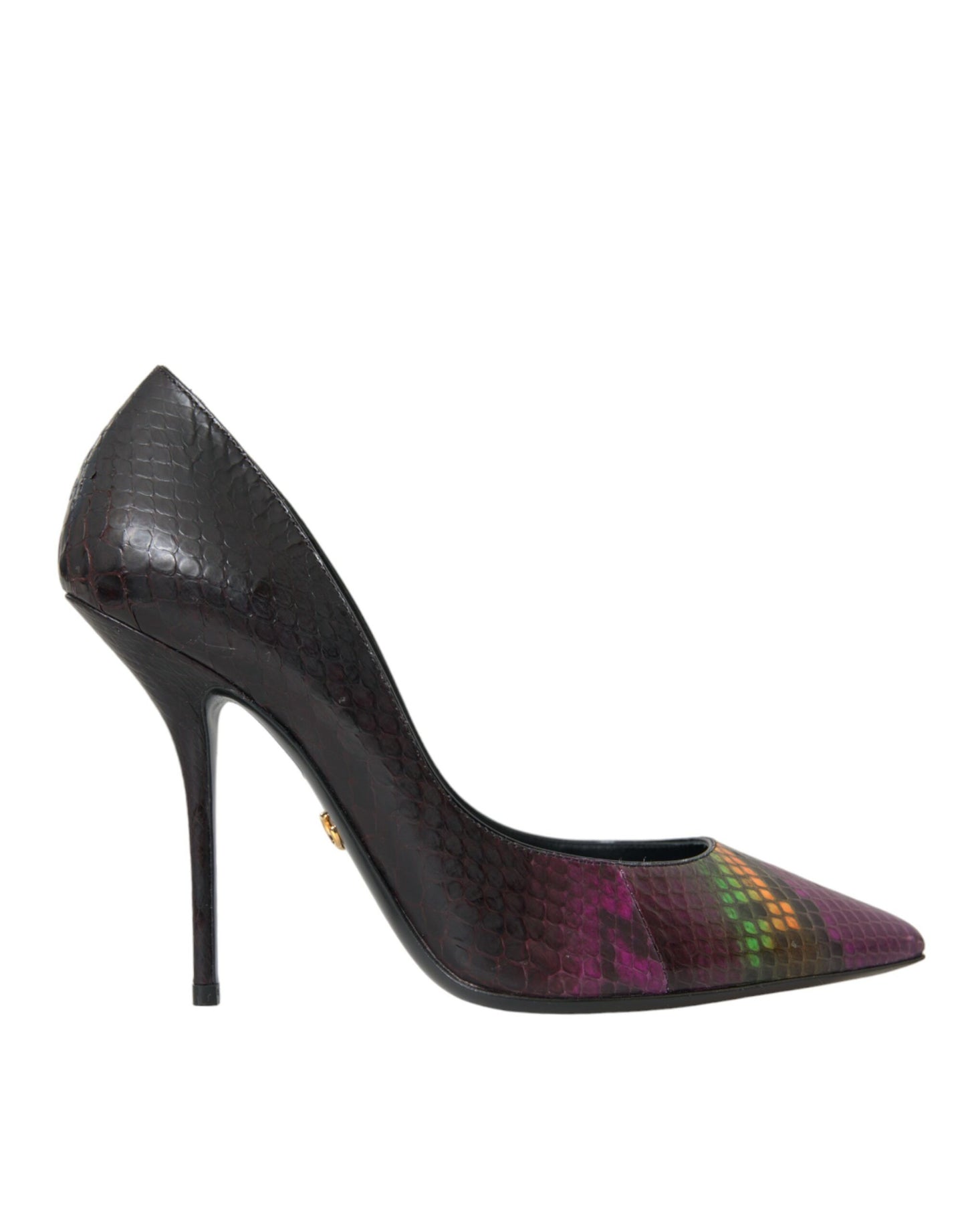 Dolce & Gabbana Multicolor Exotic Leather Heels Pumps Schuhe