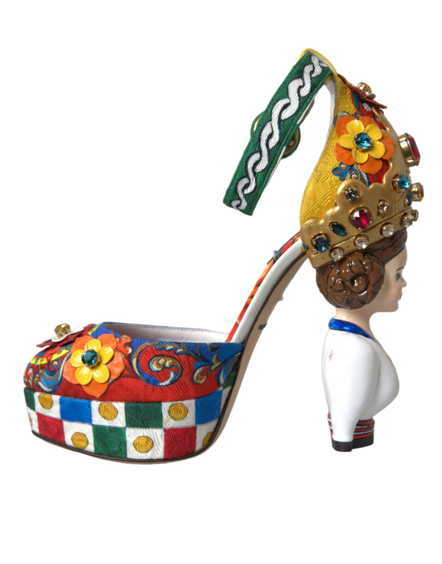 Dolce & Gabbana Sandales multicolores ornées Carretto