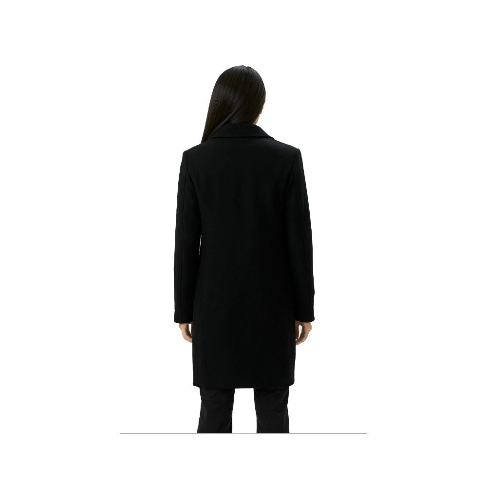 Love Moschino Black Wool Women Coat