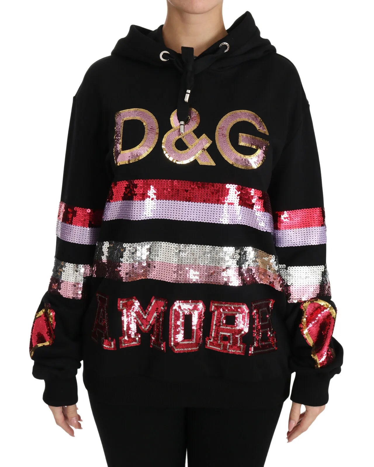 Pull à capuche à paillettes Dolce & Gabbana DG