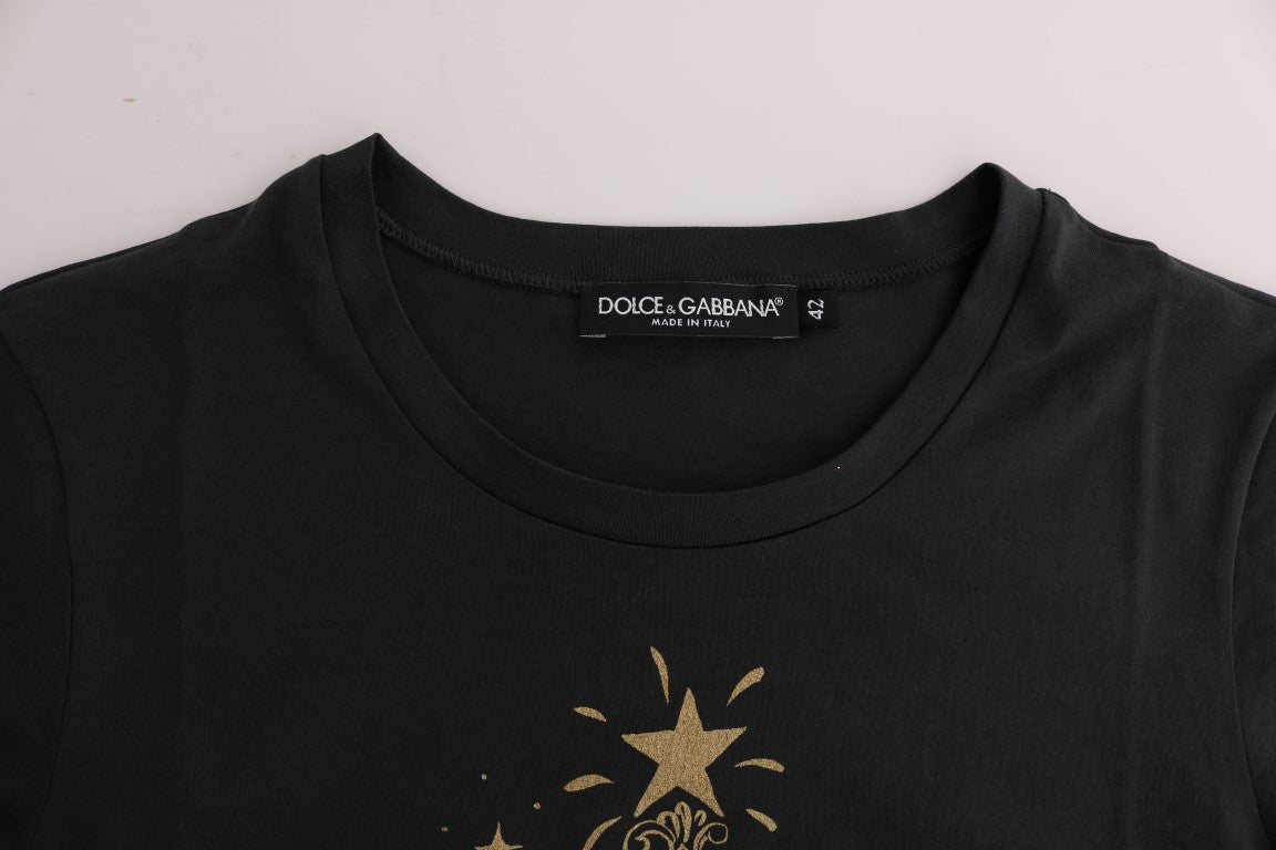 T-shirt Dolce & Gabbana en coton gris Motif 2017