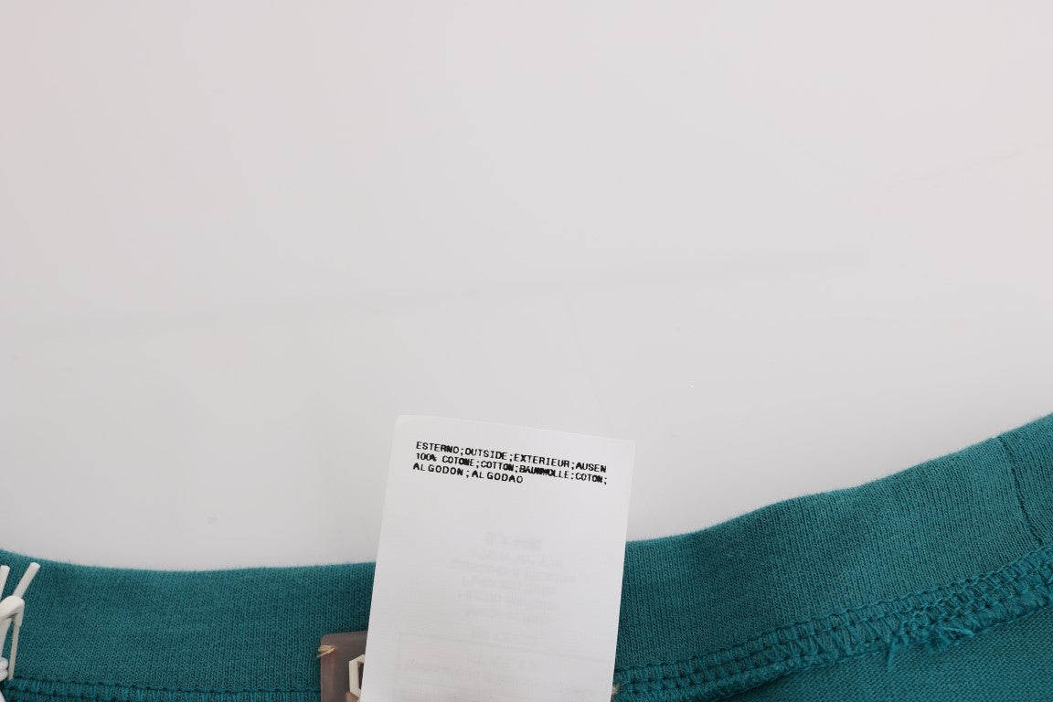 Pull oversize en coton vert John Galliano