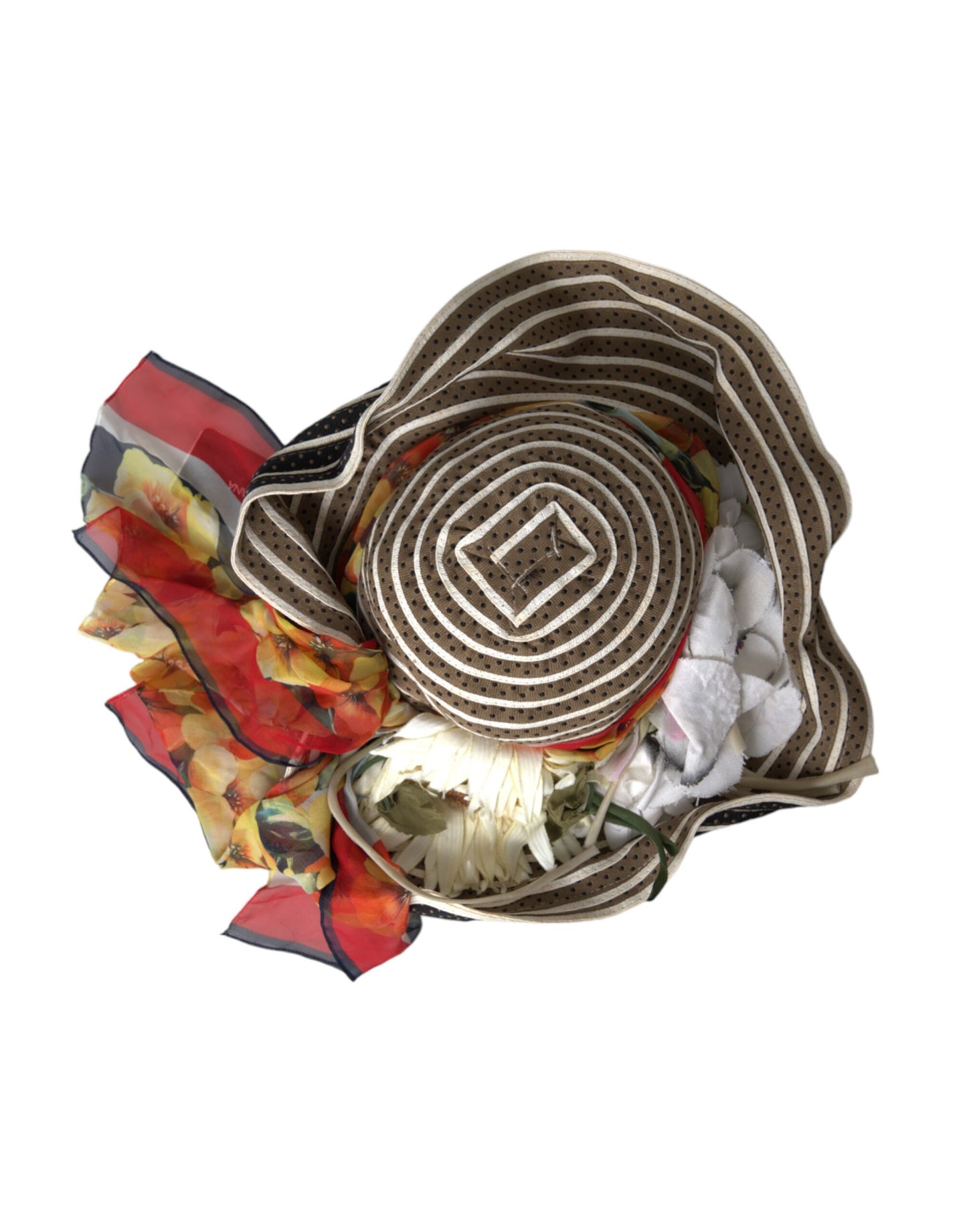 Dolce & Gabbana – Mehrfarbiger Fantasy-Schlapphut mit breiter Krempe