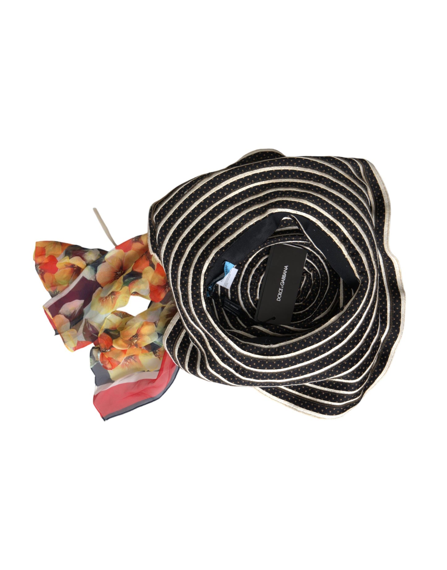 Dolce & Gabbana – Mehrfarbiger Fantasy-Schlapphut mit breiter Krempe