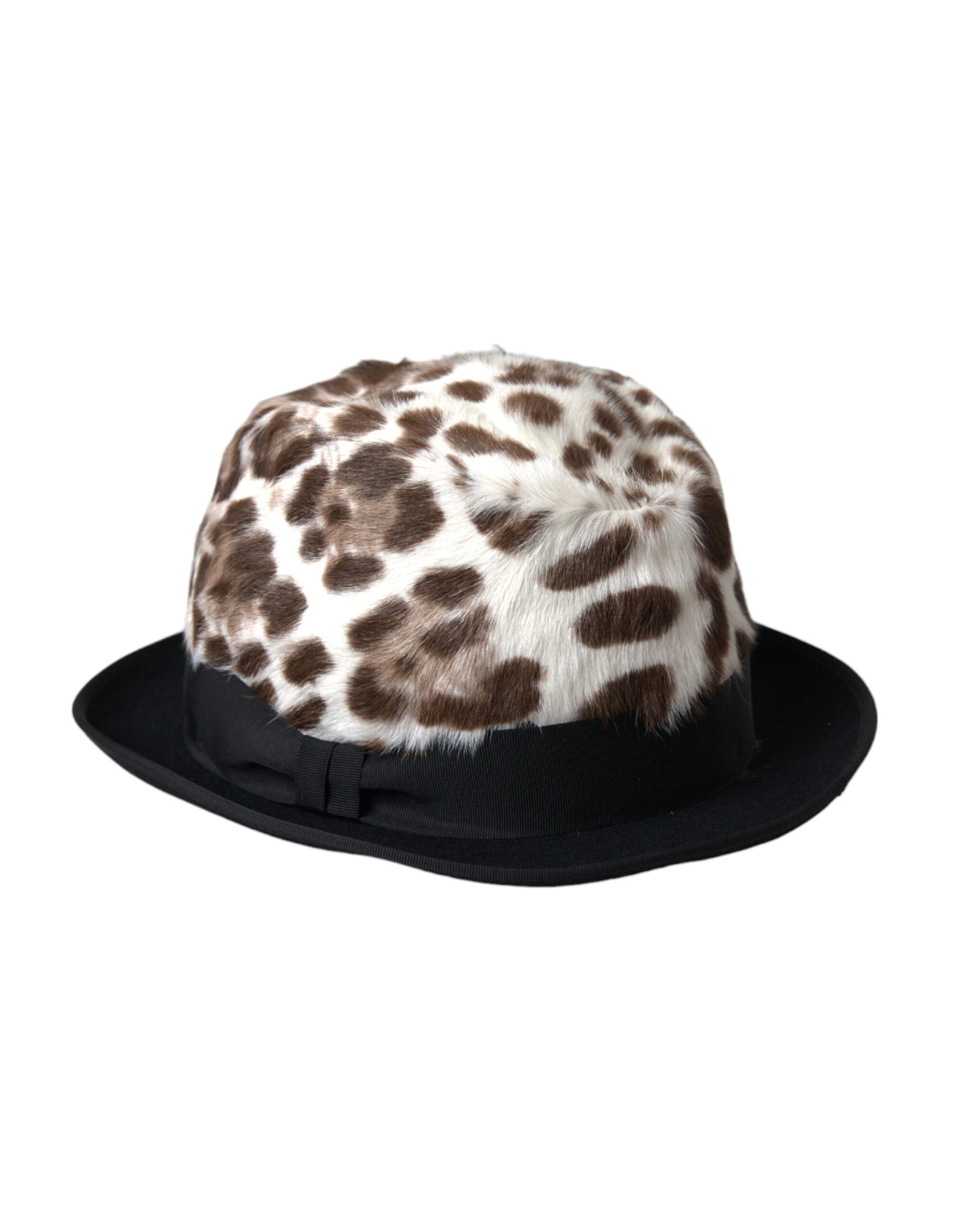 Chapeau Fedora léopard multicolore pour femme Dolce & Gabbana