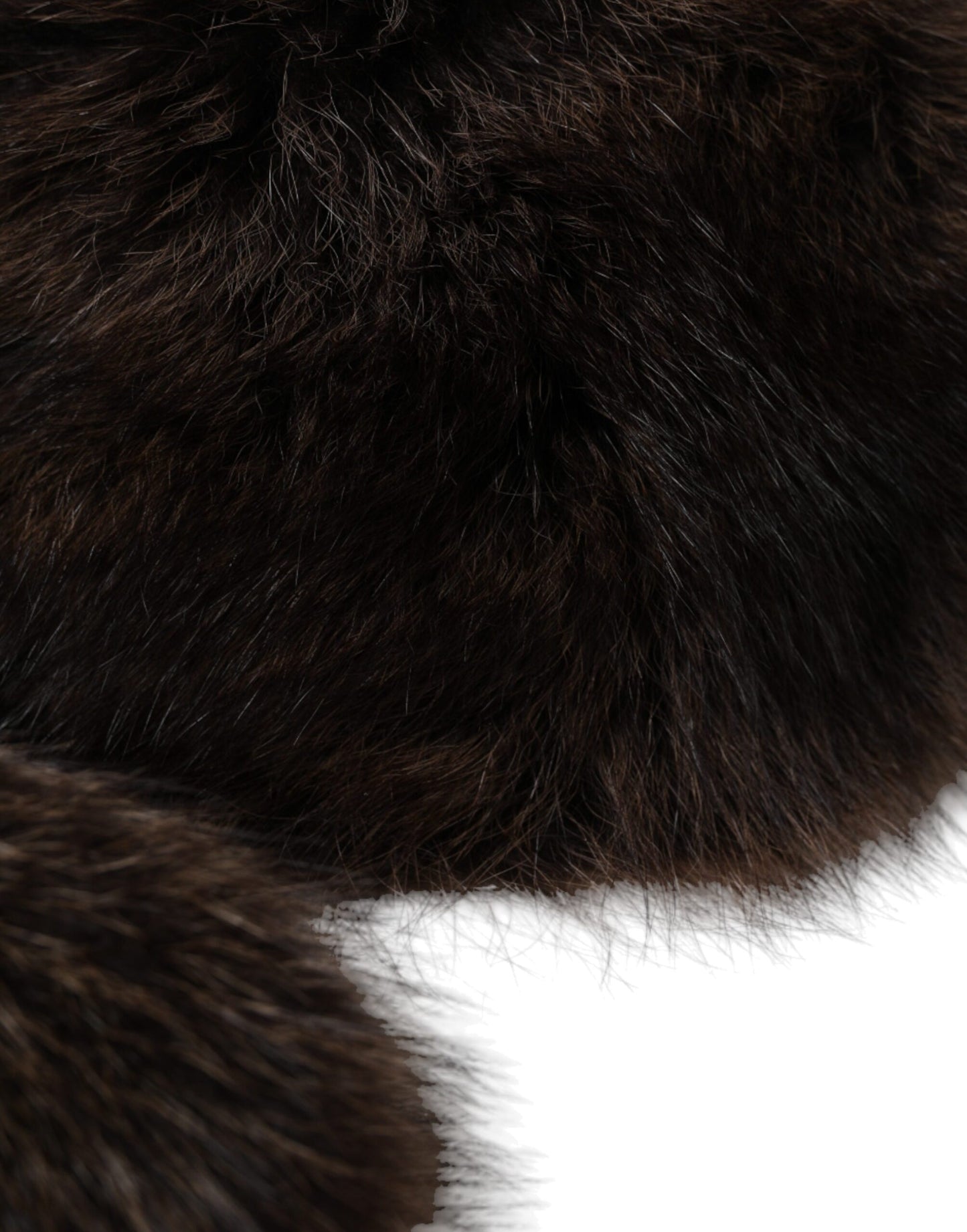 Chapeau bob en fourrure de raton laveur marron Dolce & Gabbana pour femme