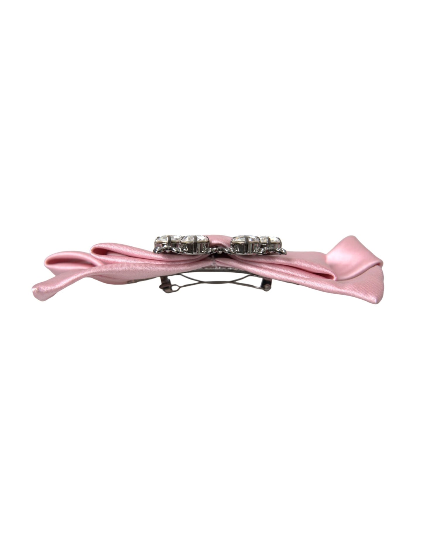Broche à cheveux Dolce & Gabbana en cristal satiné rose