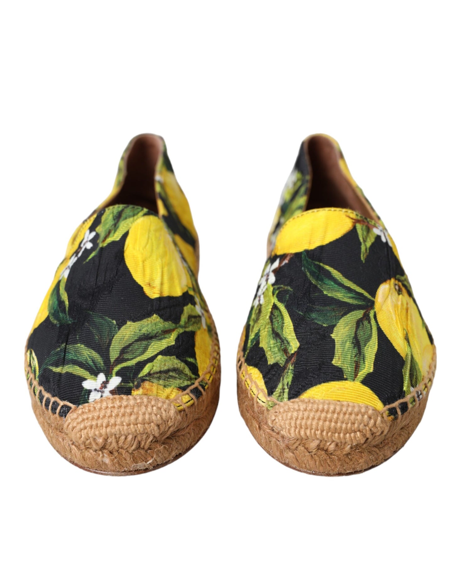 Espadrilles à enfiler Dolce & Gabbana multicolores citron
