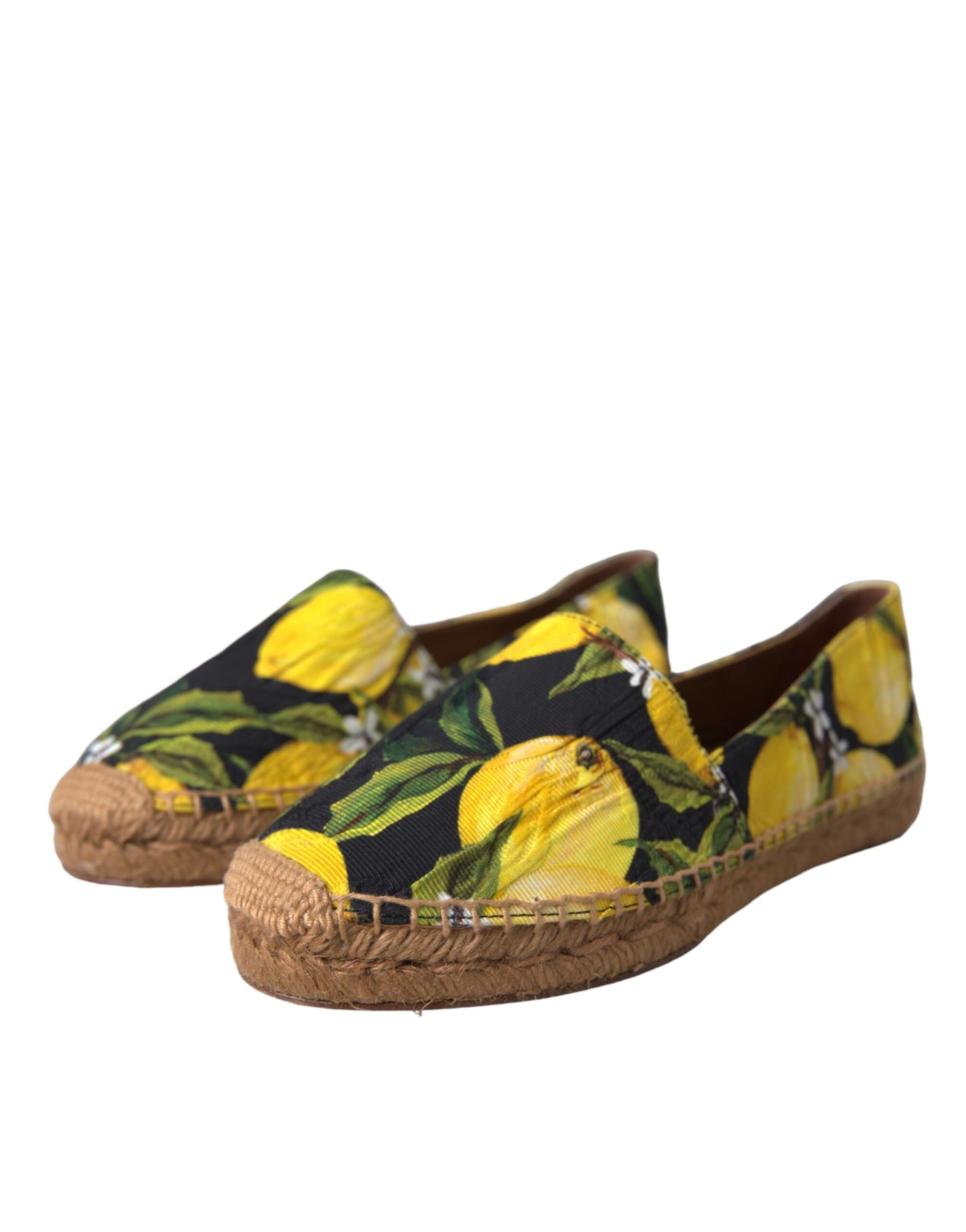 Espadrilles à enfiler Dolce & Gabbana multicolores citron