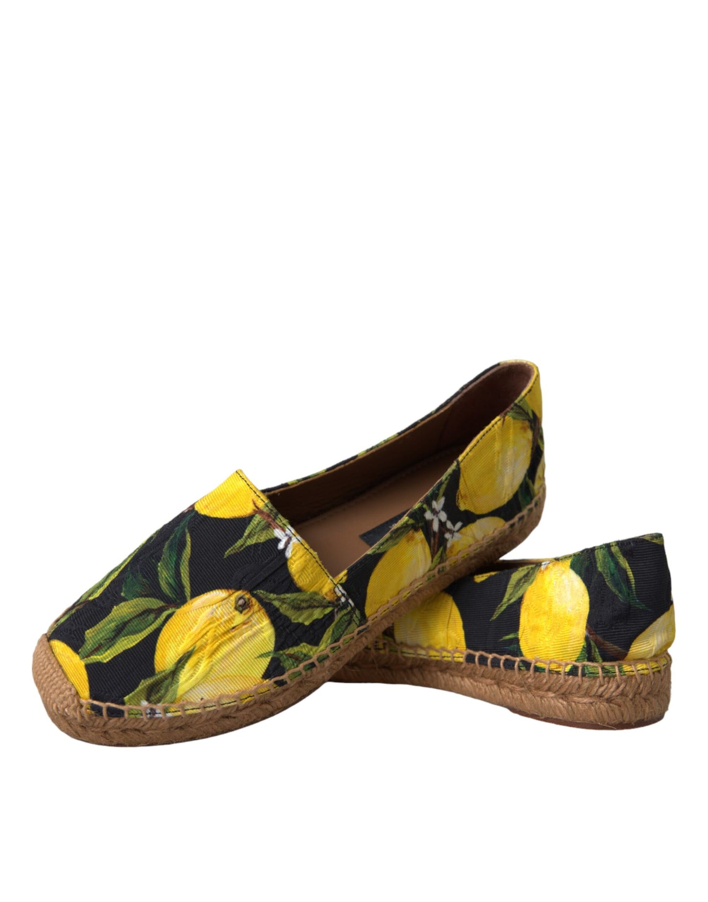 Espadrilles à enfiler Dolce & Gabbana multicolores citron