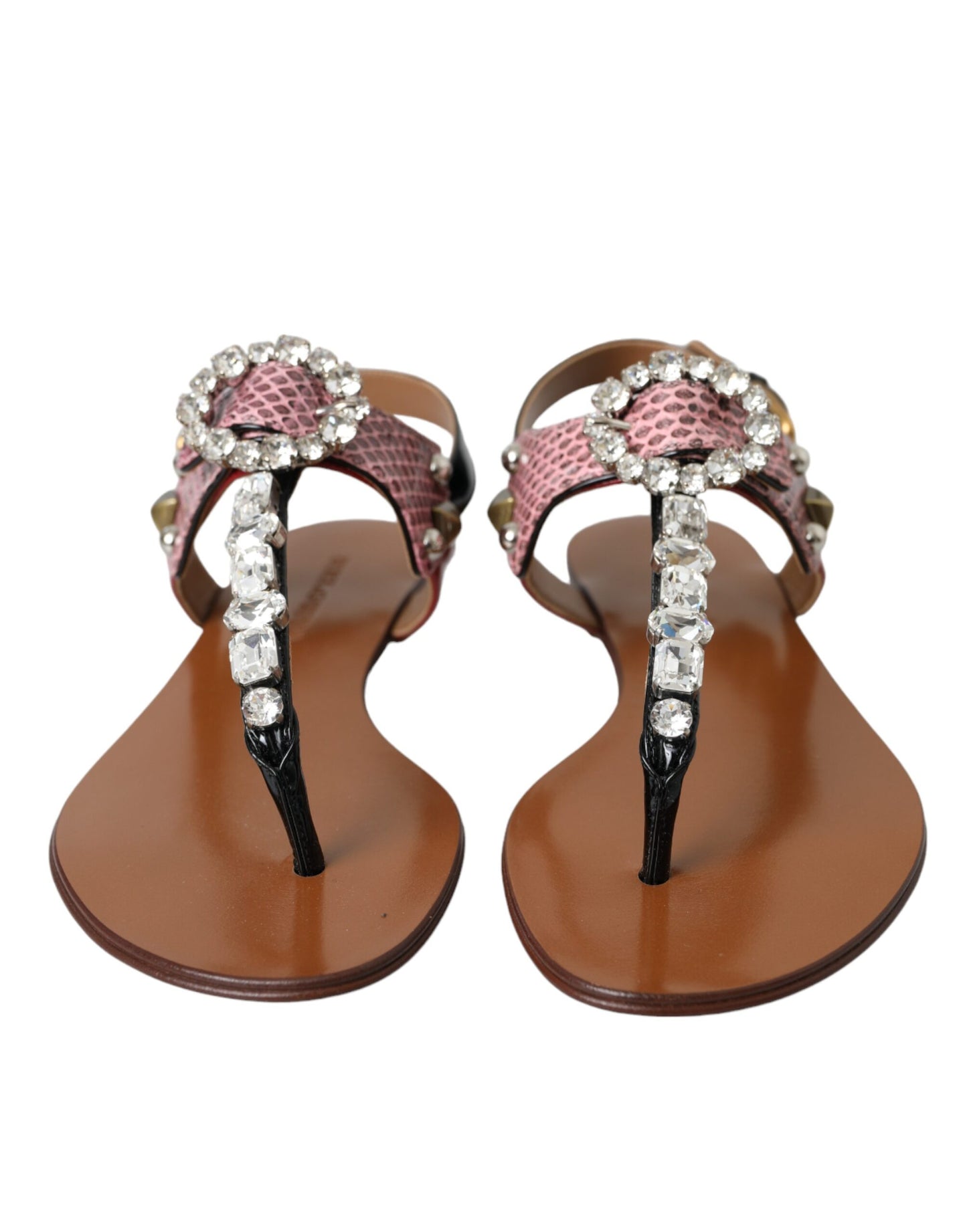 Sandales et tongs Dolce & Gabbana en cristal multicolore