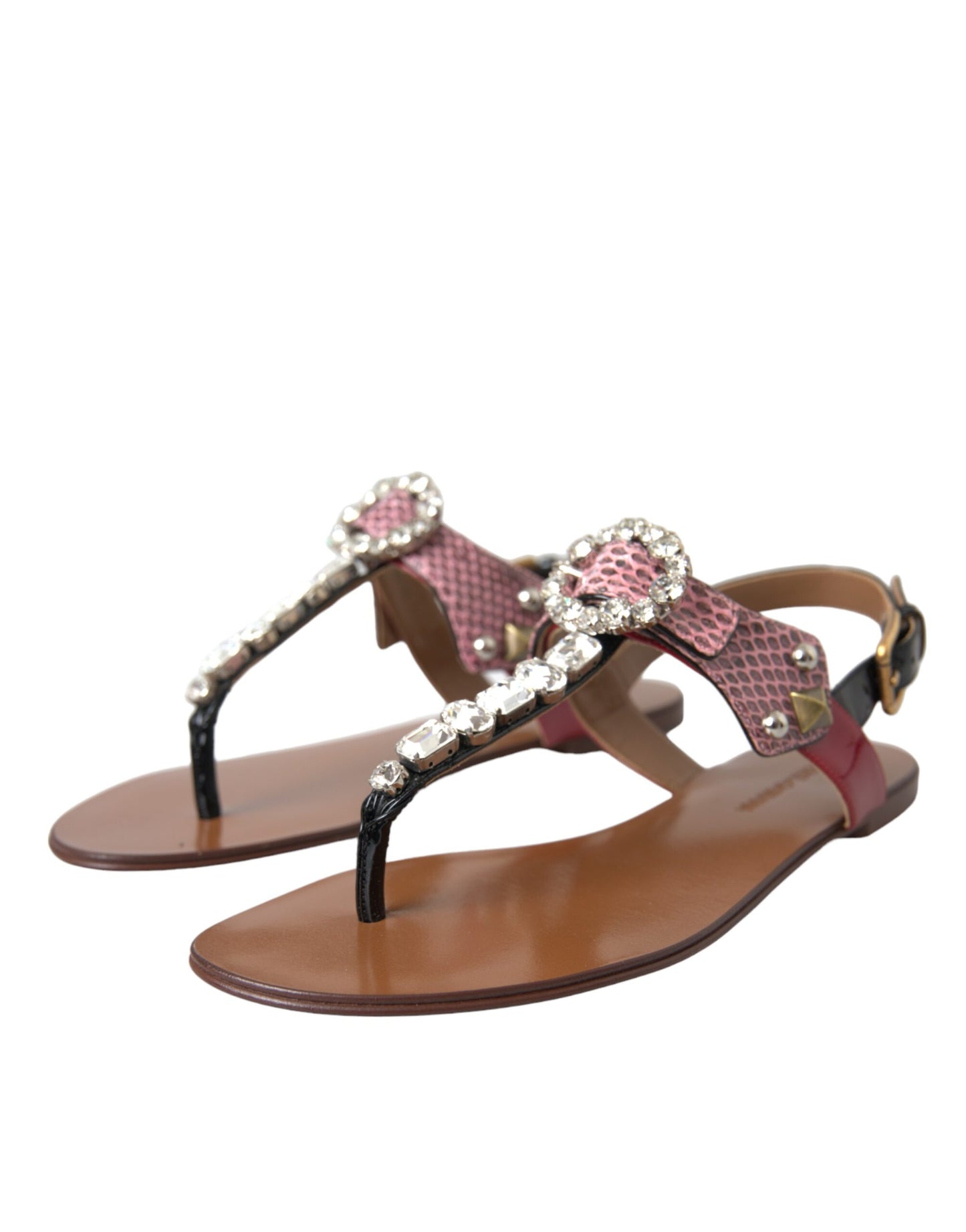 Sandales et tongs Dolce & Gabbana en cristal multicolore