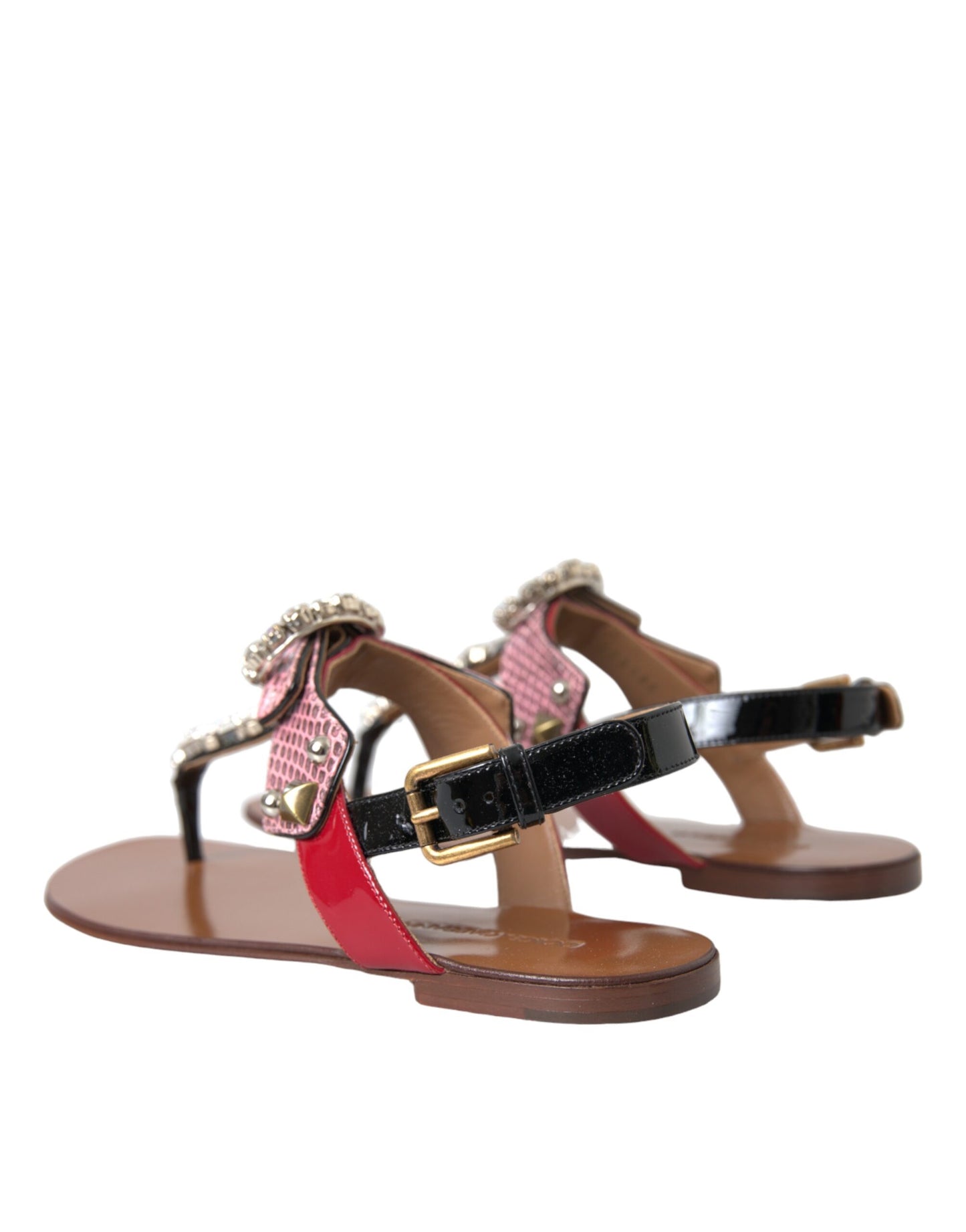 Sandales et tongs Dolce & Gabbana en cristal multicolore