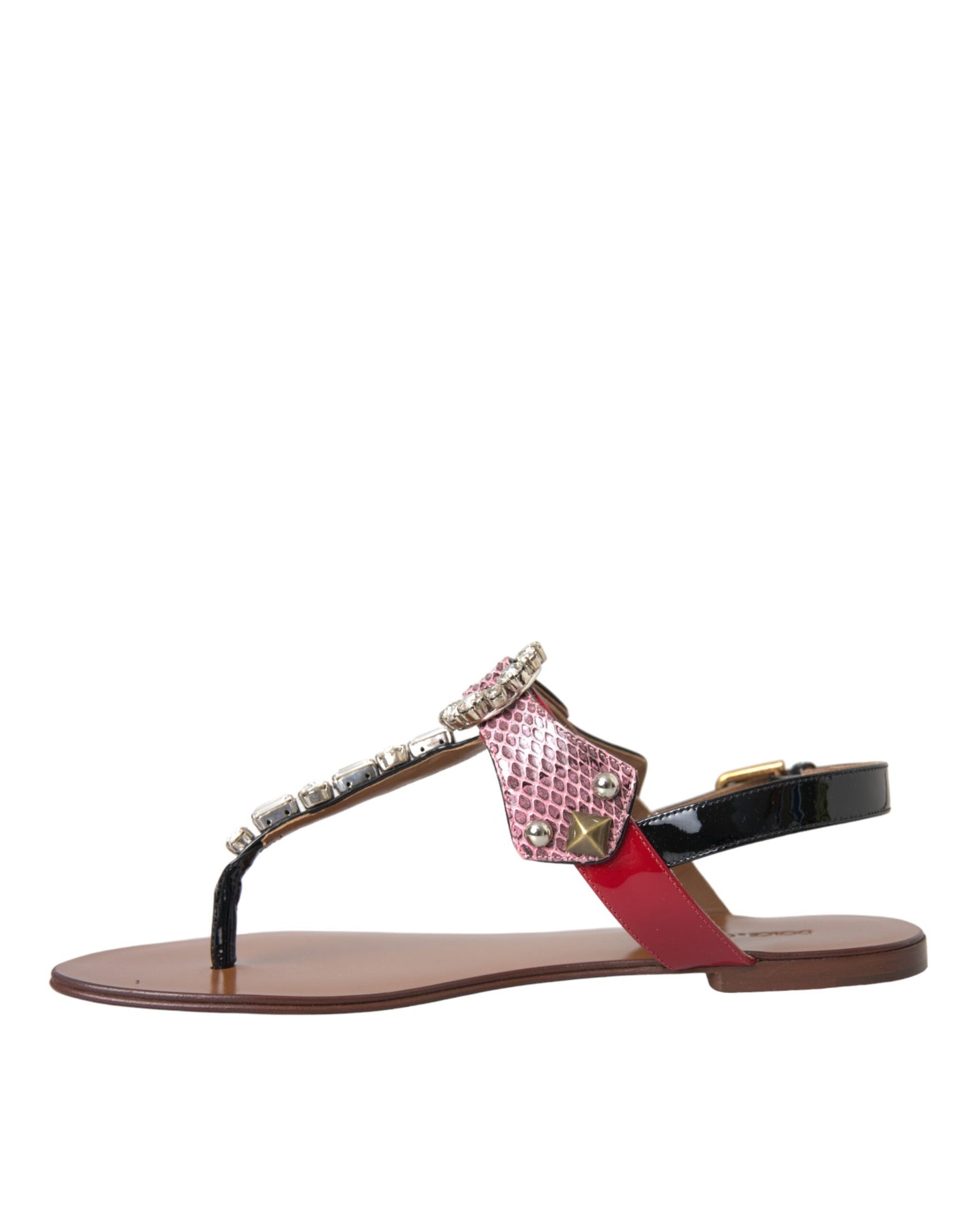 Sandales et tongs Dolce & Gabbana en cristal multicolore