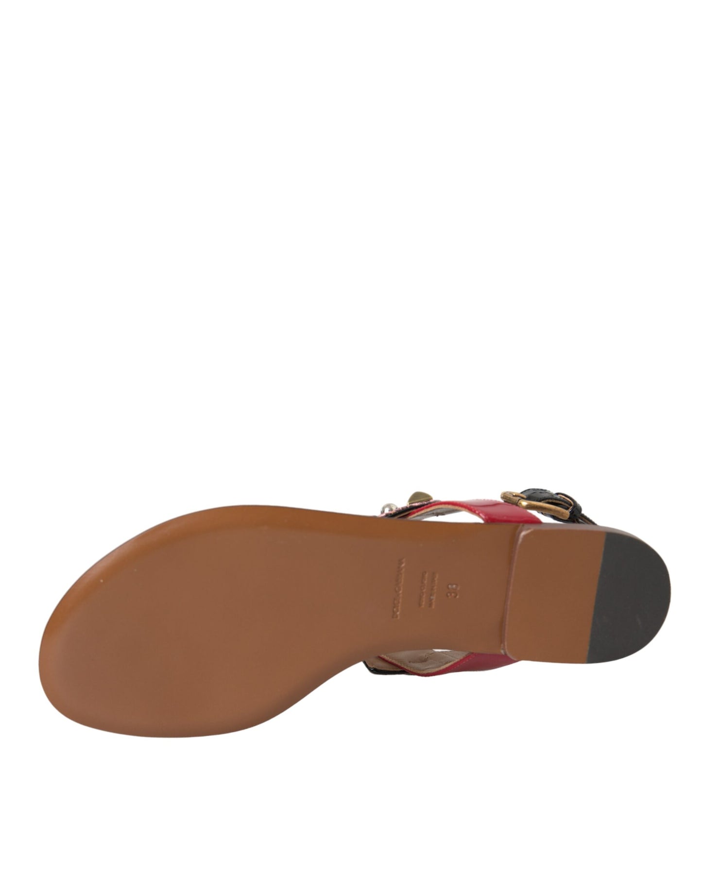 Sandales et tongs Dolce & Gabbana en cristal multicolore