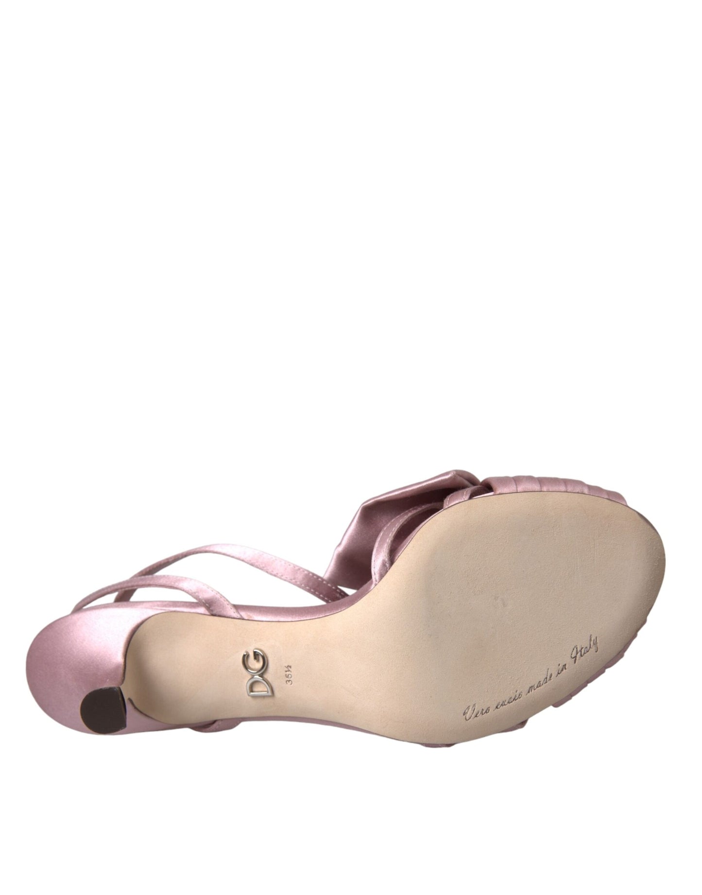 Sandales à talons en cristal roses Keira de Dolce & Gabbana