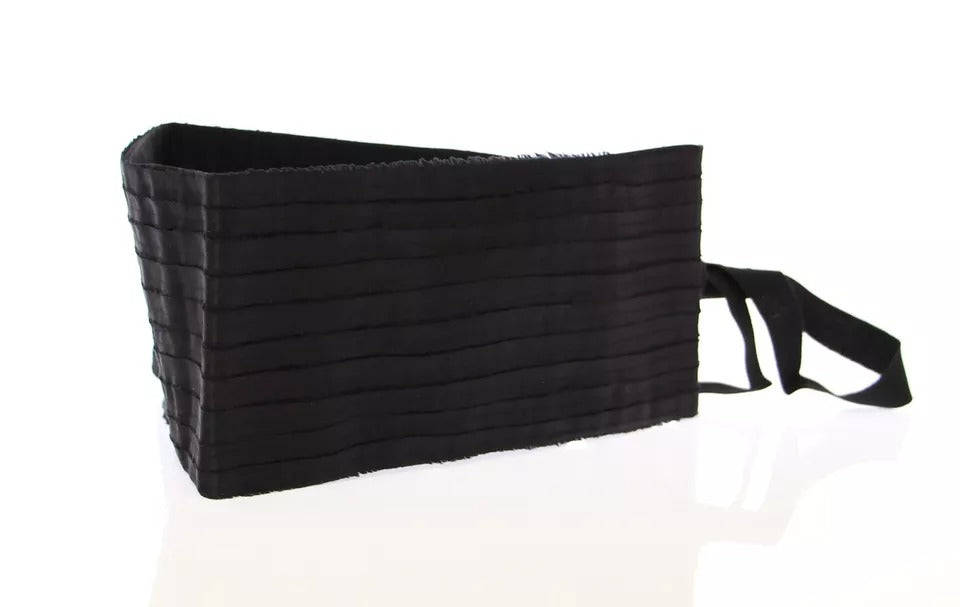 Ceinture de smoking en soie noire Dolce & Gabbana pour femme