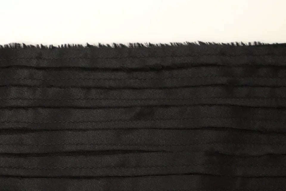 Ceinture de smoking en soie noire Dolce & Gabbana pour femme