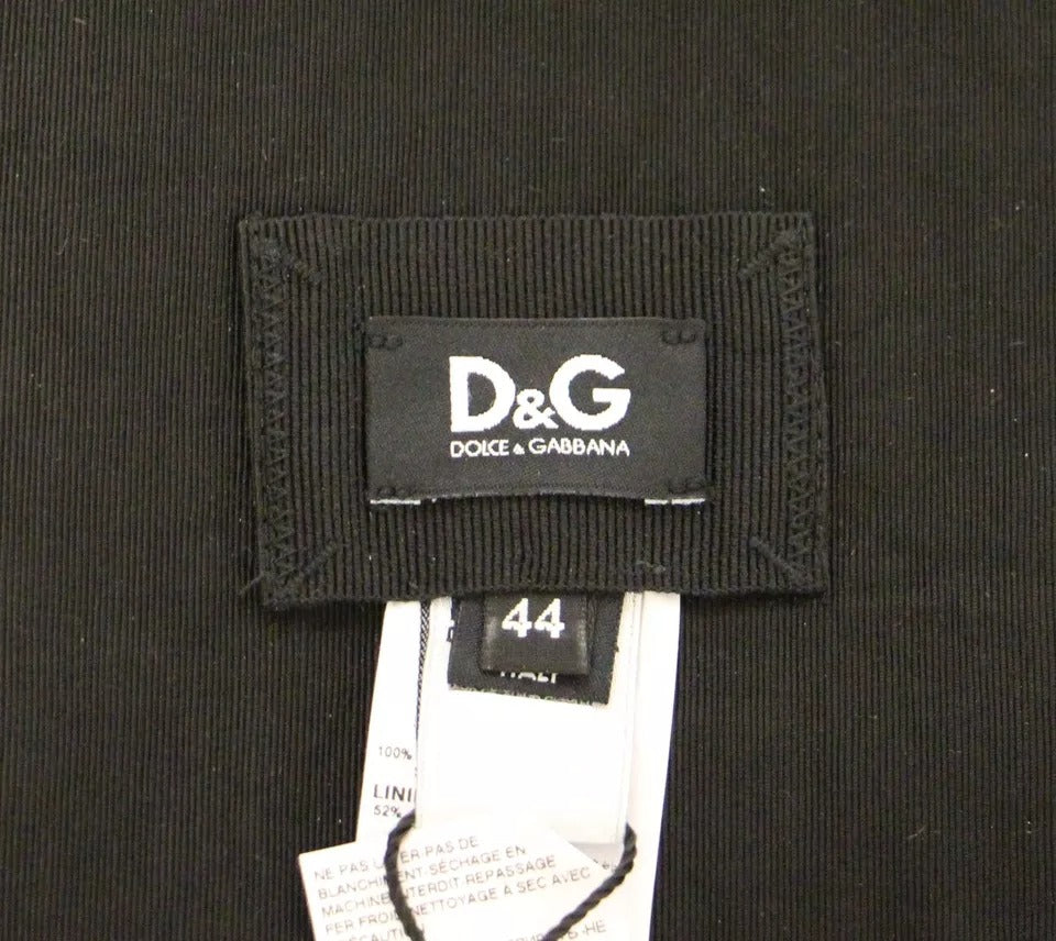 Ceinture de smoking en soie noire Dolce & Gabbana pour femme